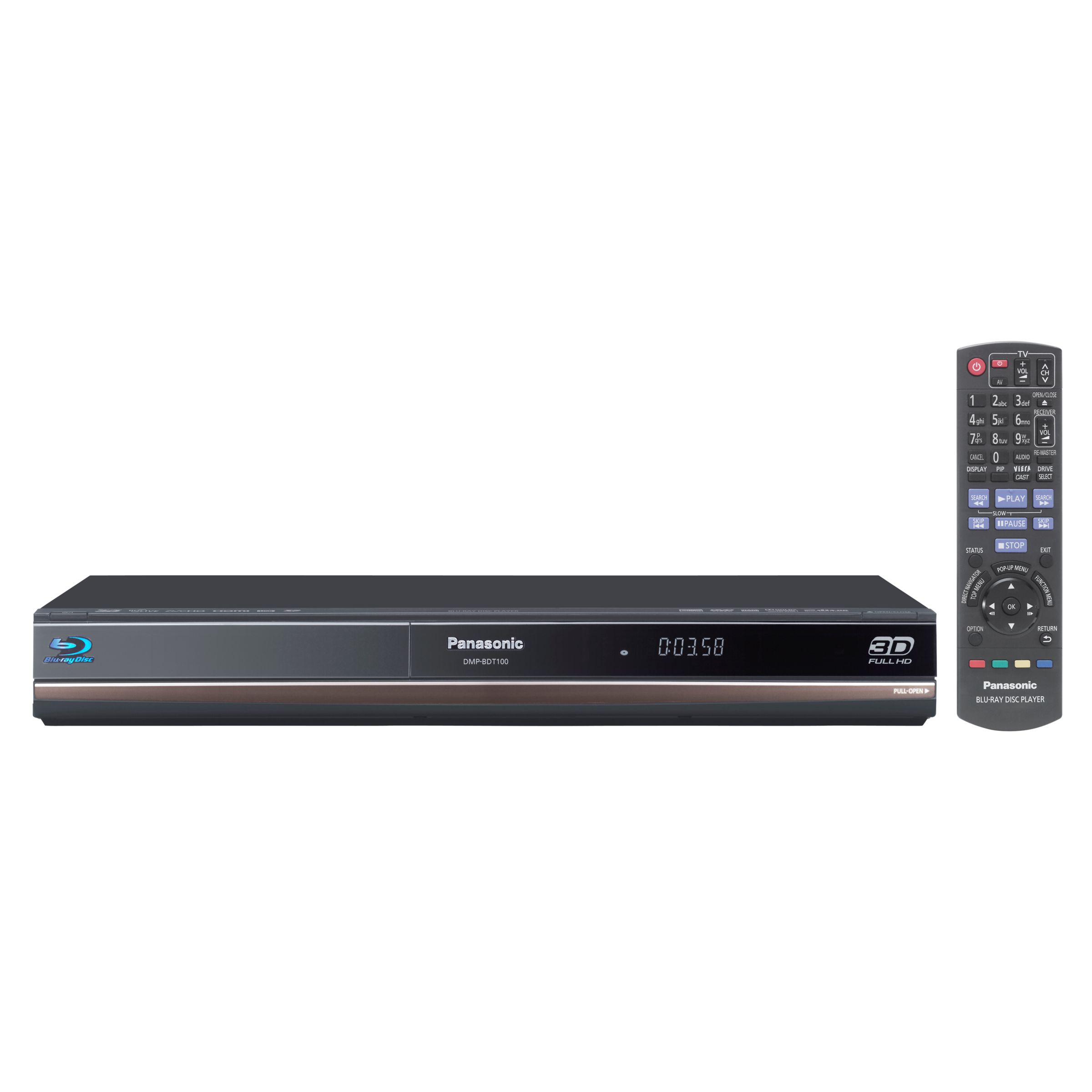 Panasonic DMP-BDT100EG 3D Blu-ray Disc Player at JohnLewis