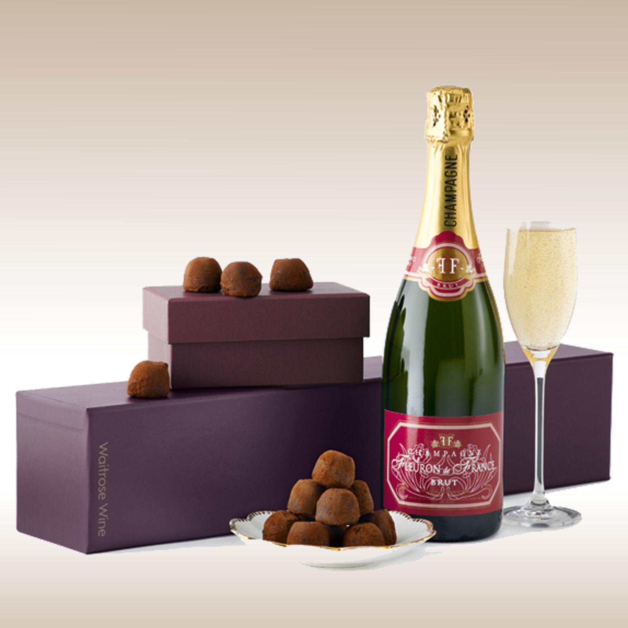 Champagne & Chocolate Truffles Gift