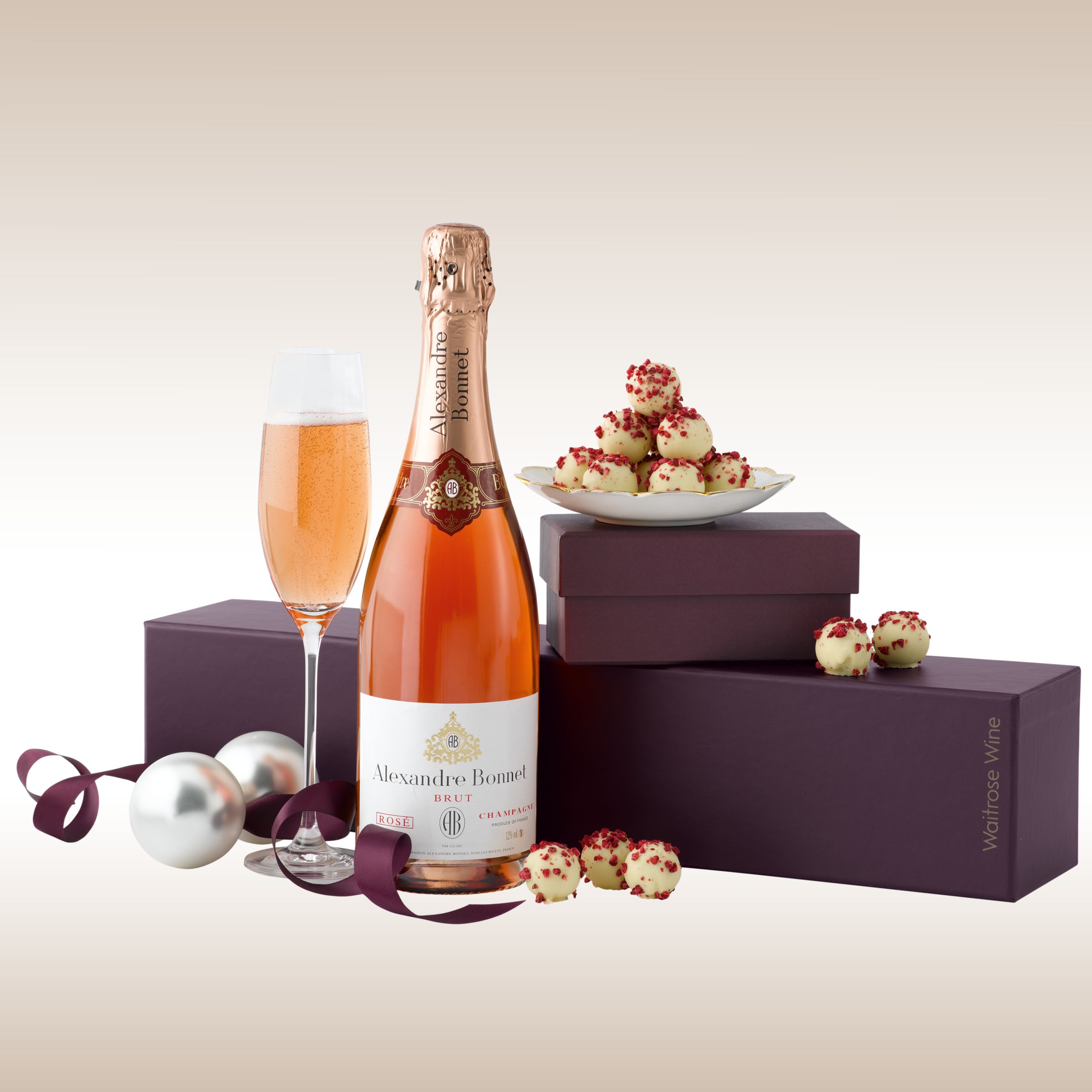 Rosé Champagne & Pink Champagne Truffles Gift