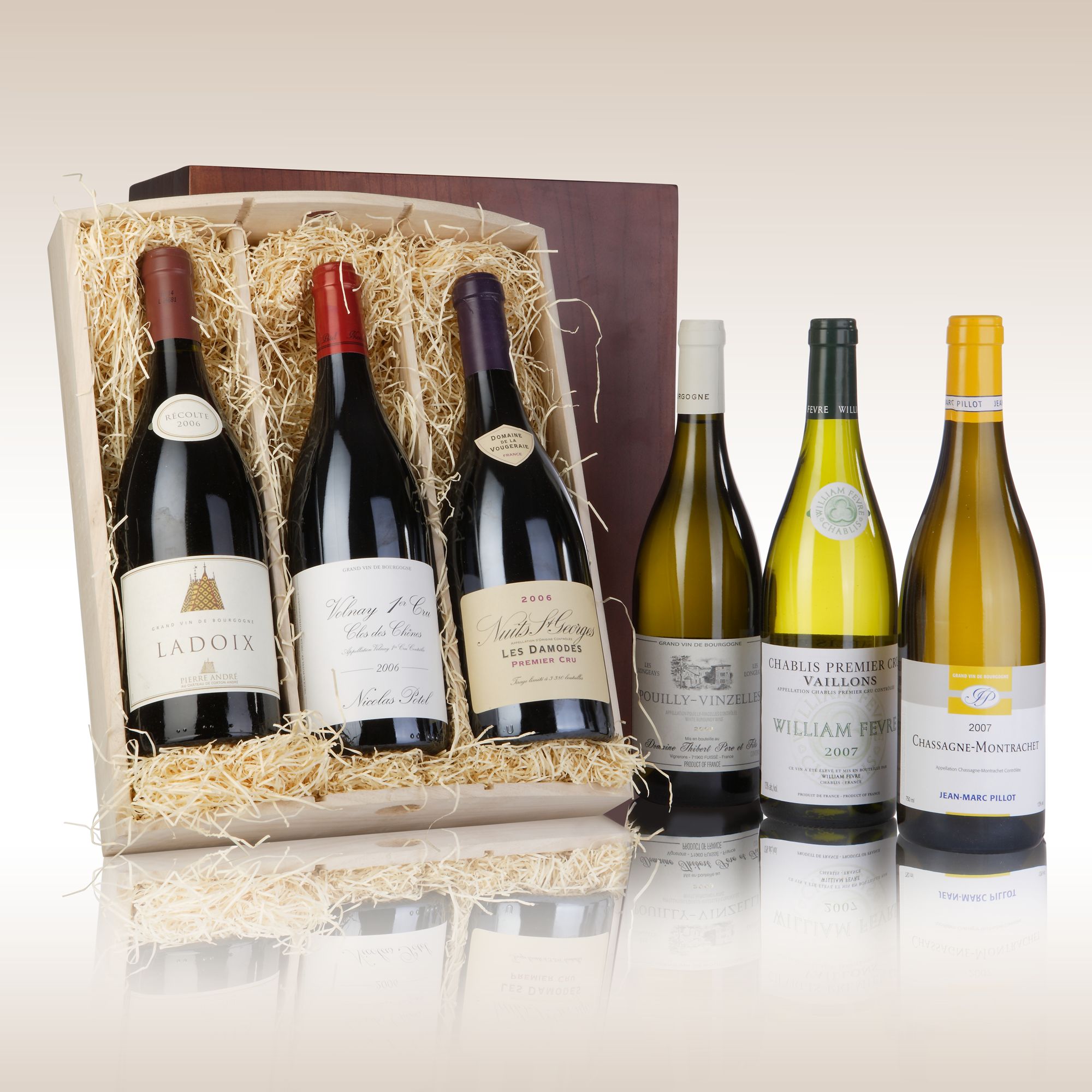 Fine Burgundy Six Bottle Gift at John Lewis