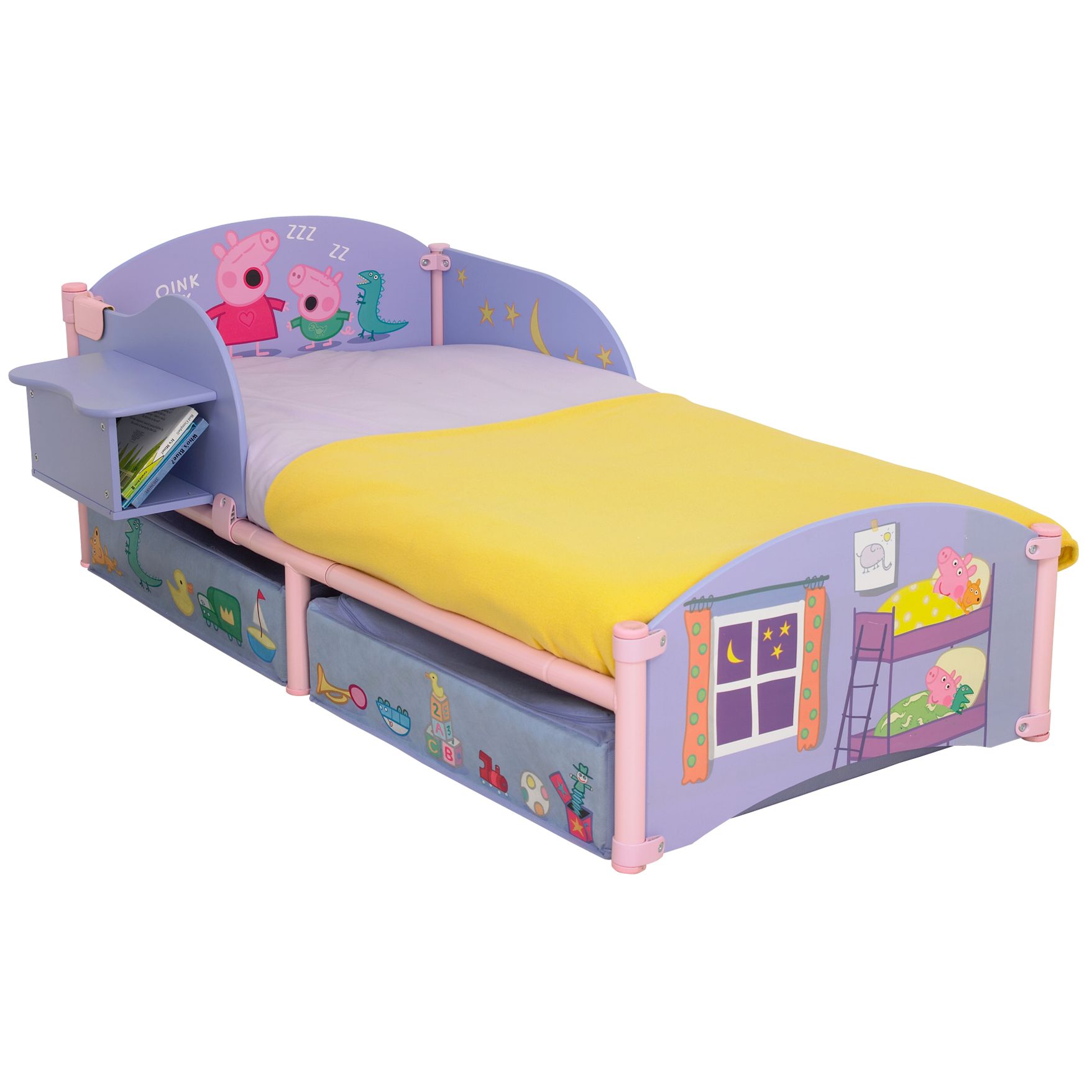 Worlds Apart Peppa Pig Storytime Toddler Bed at John Lewis