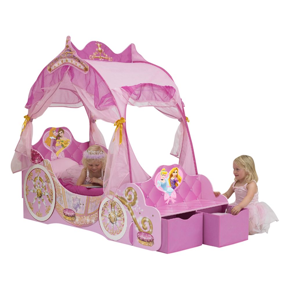 Worlds Apart Disney Princess Carriage Toddler Bed at JohnLewis