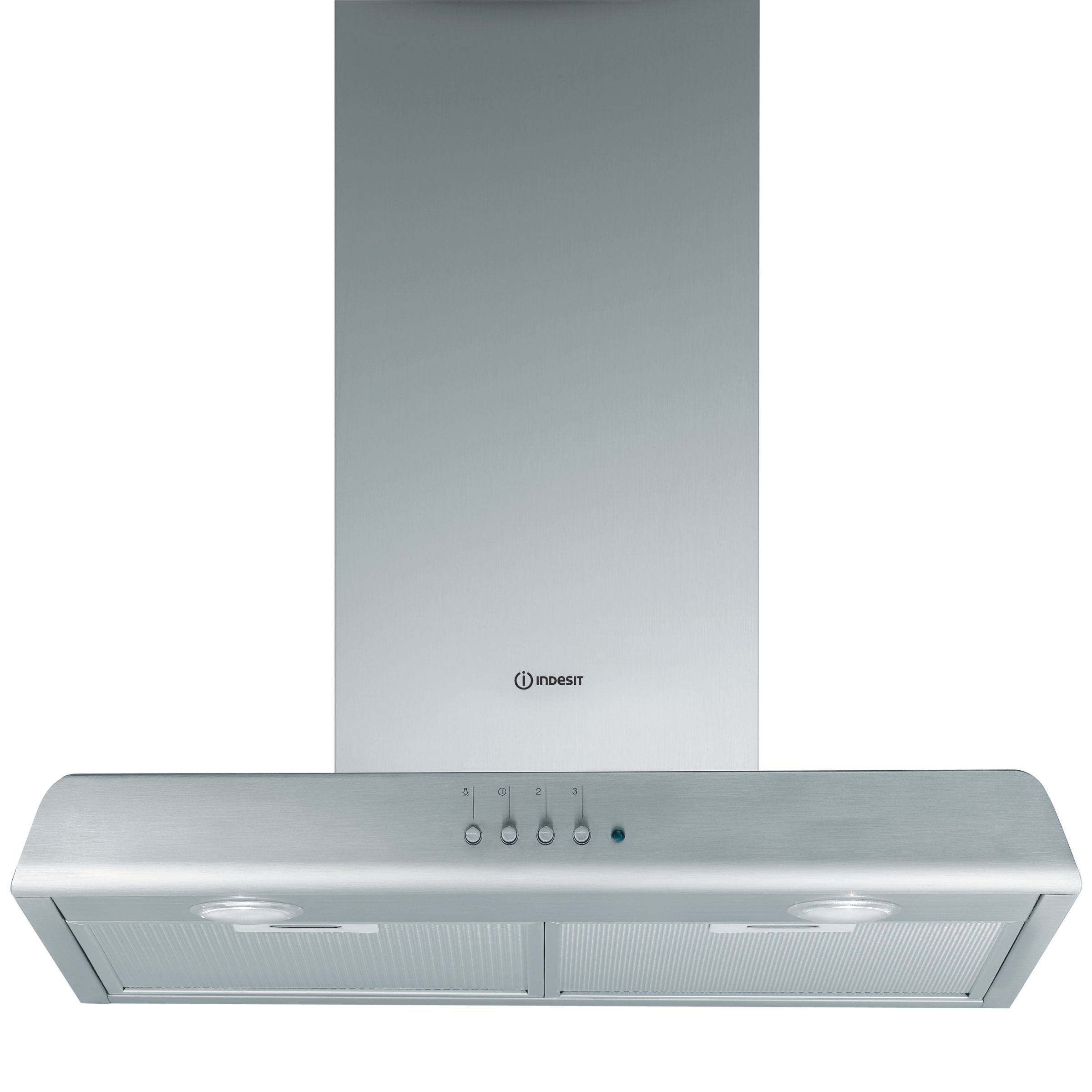 Indesit HIP6FIX Chimney Cooker Hood, Stainless Steel at John Lewis