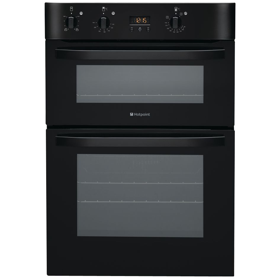 Hotpoint DH53CK Double Electric Oven, Black at John Lewis