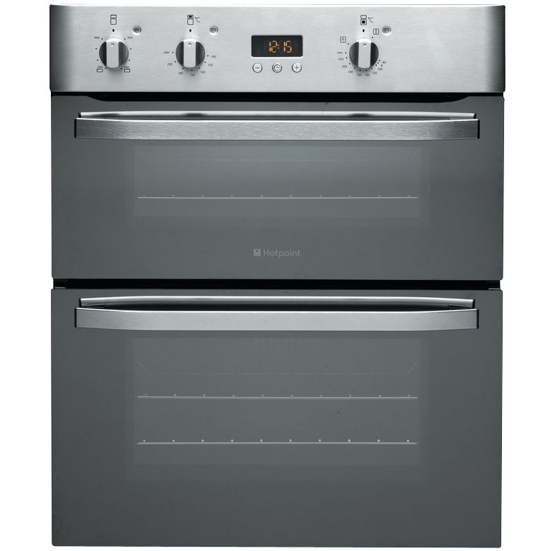 Hotpoint UHS53X Built-Under Double Electric Oven, Stainless Steel at John Lewis