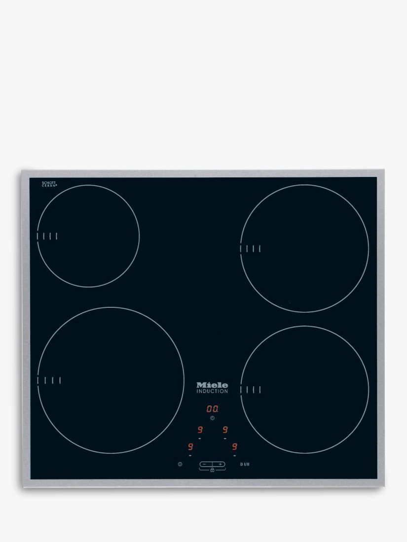 Miele KM6115 Electric Induction Hob, Black at John Lewis