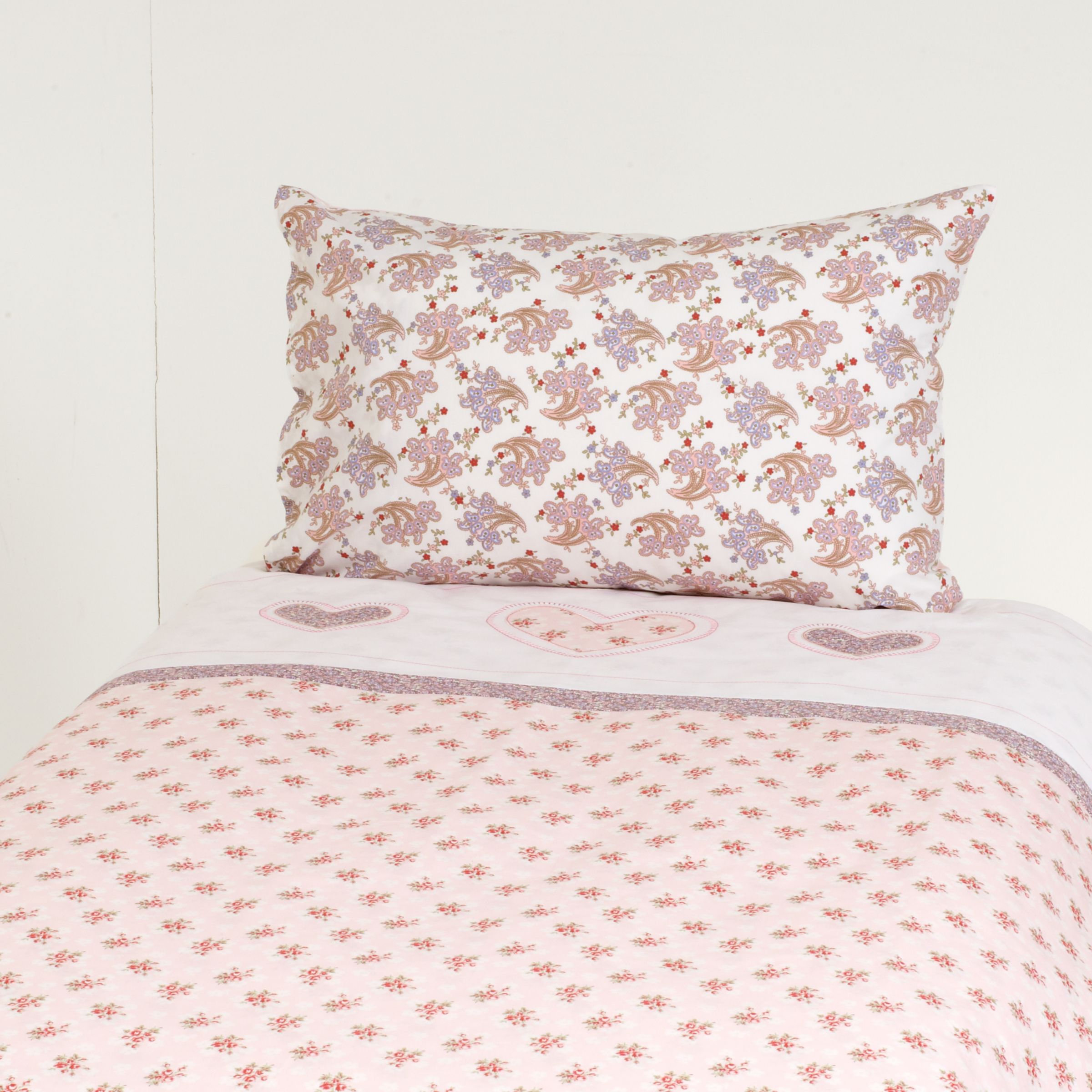 John Lewis Vintage Floral Cotbed Duvet Cover and