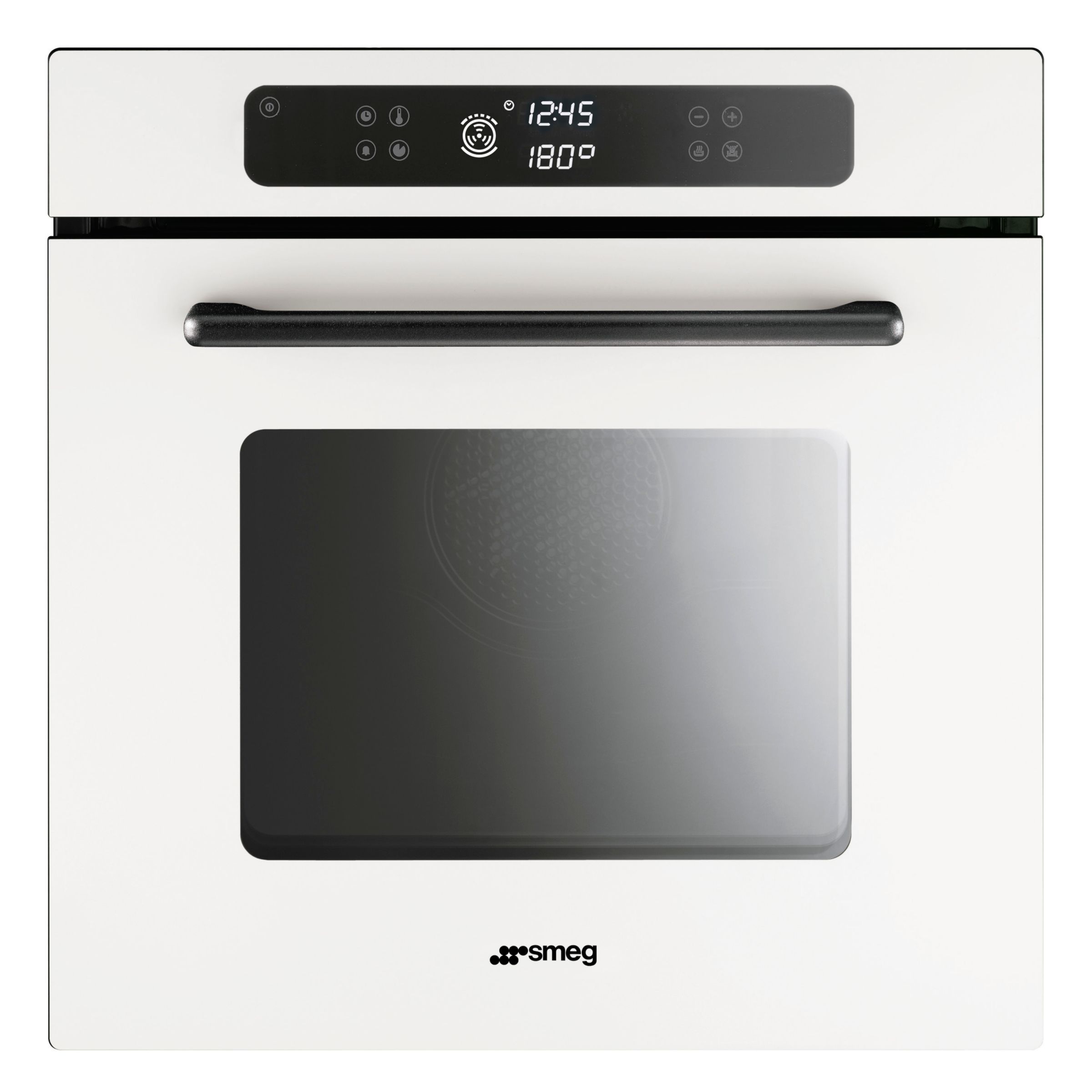 Smeg F610AB Marc Newson Single Electric Oven, Vetro Blanco at John Lewis