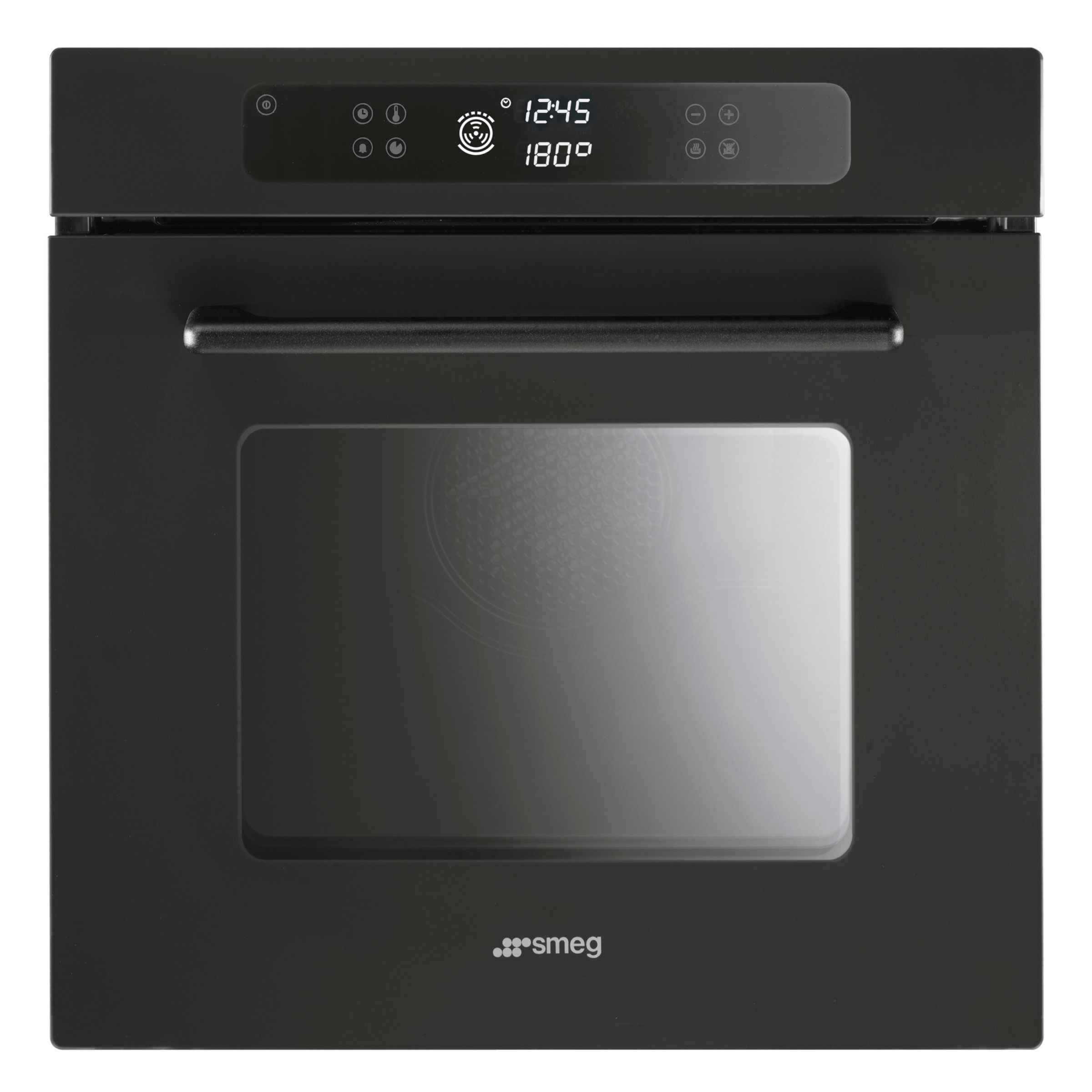 Smeg F610AN Marc Newson Single Electric Oven, Vetro Nero at John Lewis