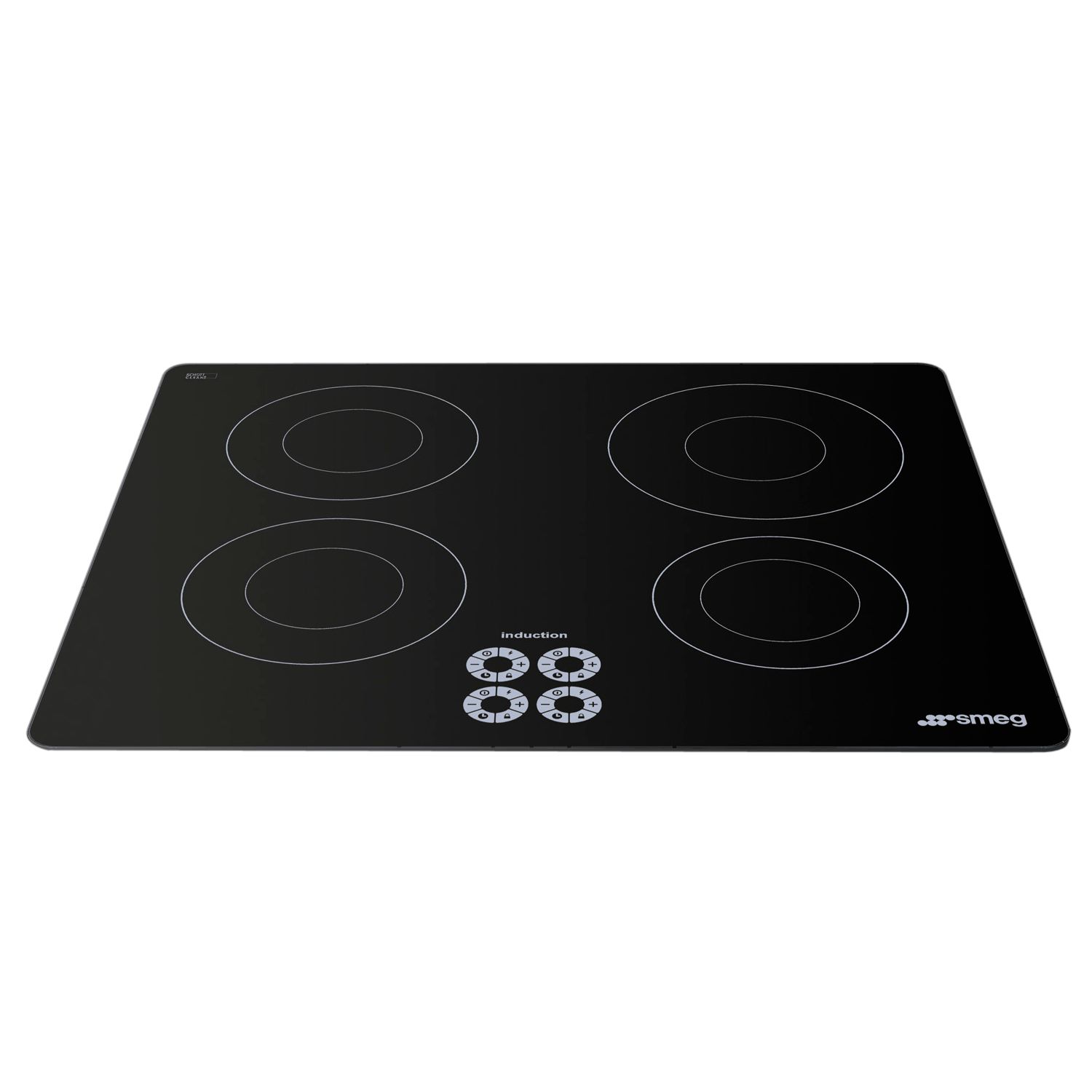 Smeg SI644D Marc Newson Ceramic Induction Hob, Grafica Grigia at John Lewis