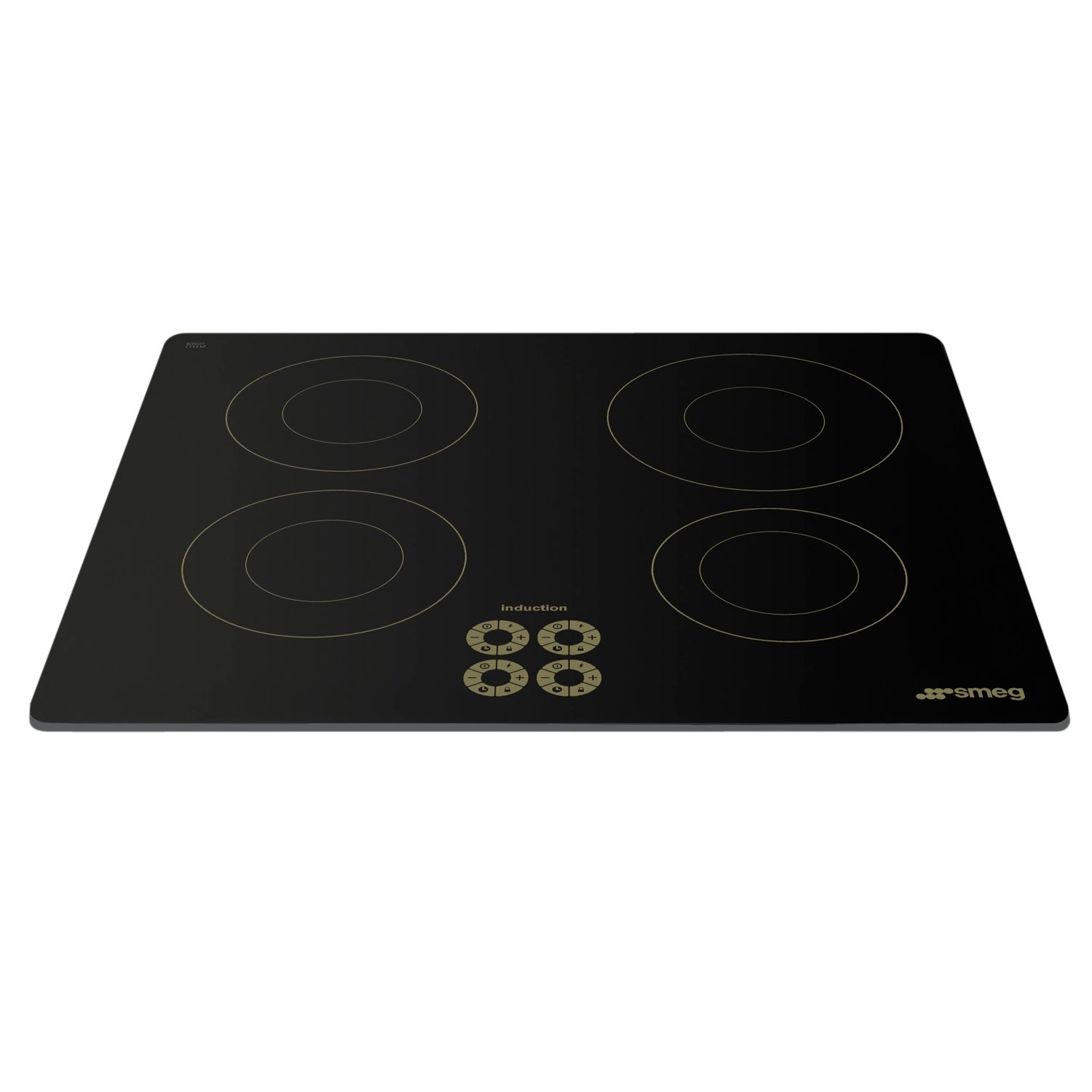 Smeg SI644DO Marc Newson Ceramic Induction Hob, Grafica Oro at John Lewis