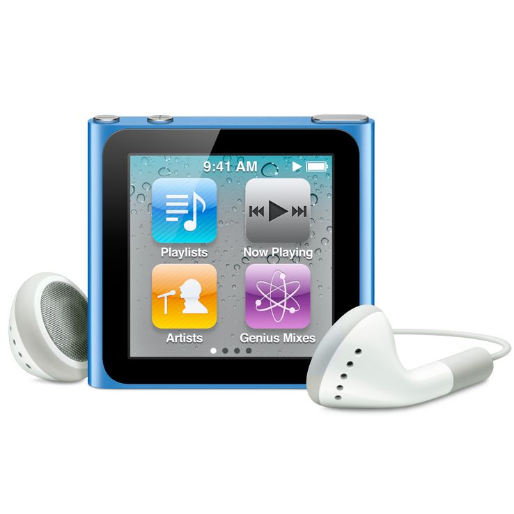 New Apple iPod nano, 16GB, Blue at John Lewis