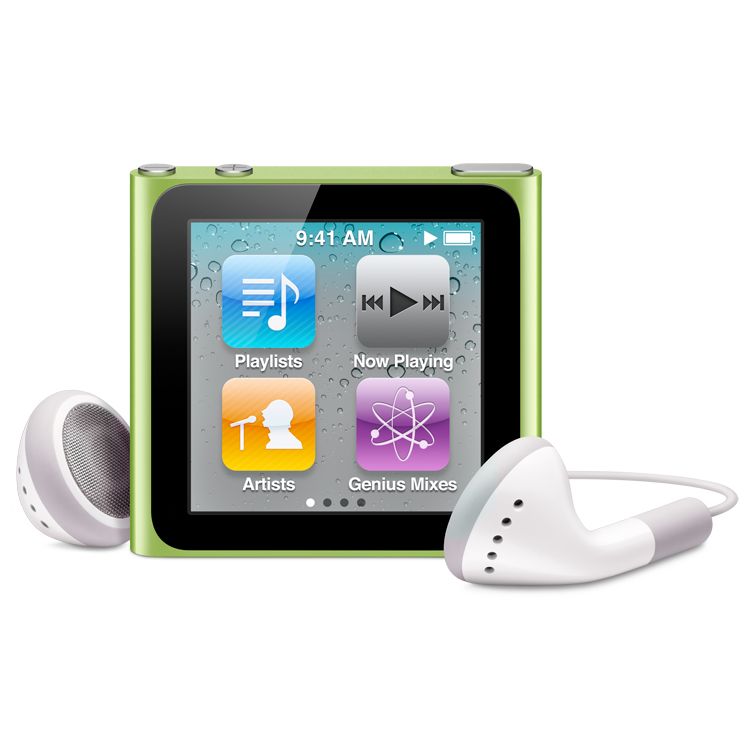 New Apple iPod nano, 16GB, Green at John Lewis