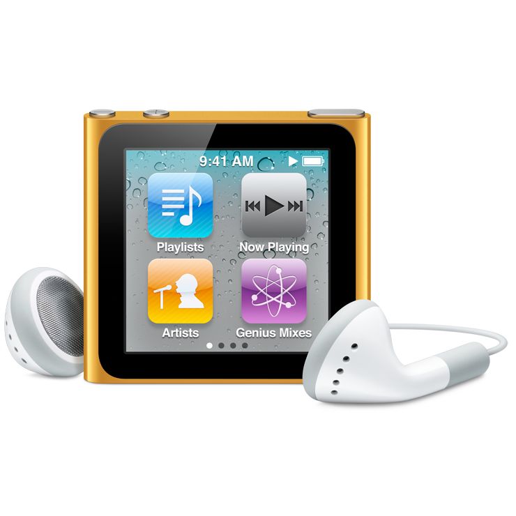 New Apple iPod nano, 16GB, Orange at John Lewis