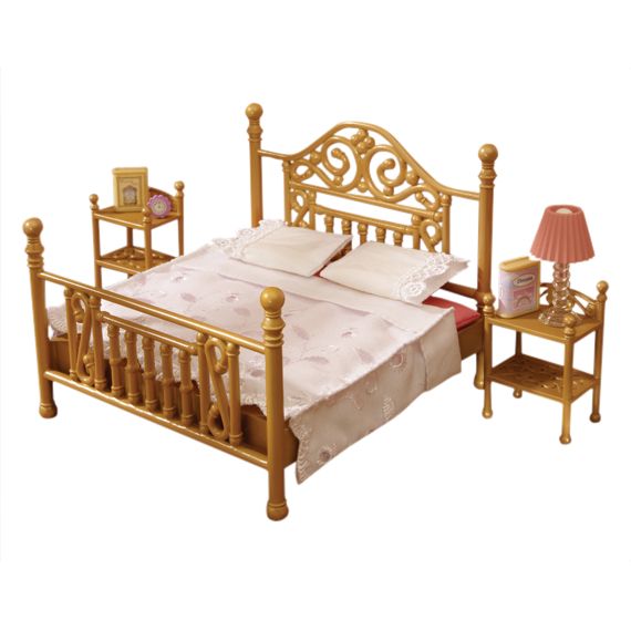 Sylvanian Families Luxury Brass Bed Set