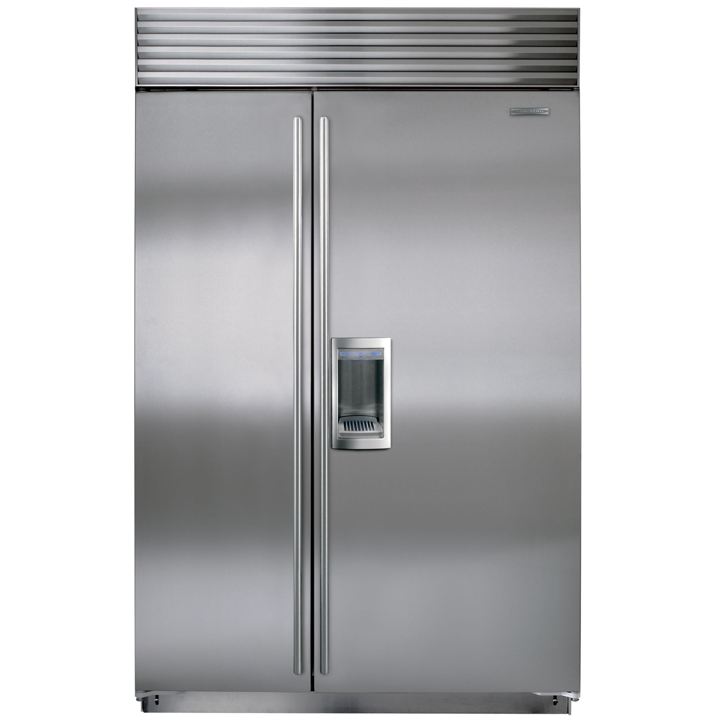 Sub-Zero ICBBI48SD/S/TH Side by Side Fridge Freezer, Stainless Steel at John Lewis