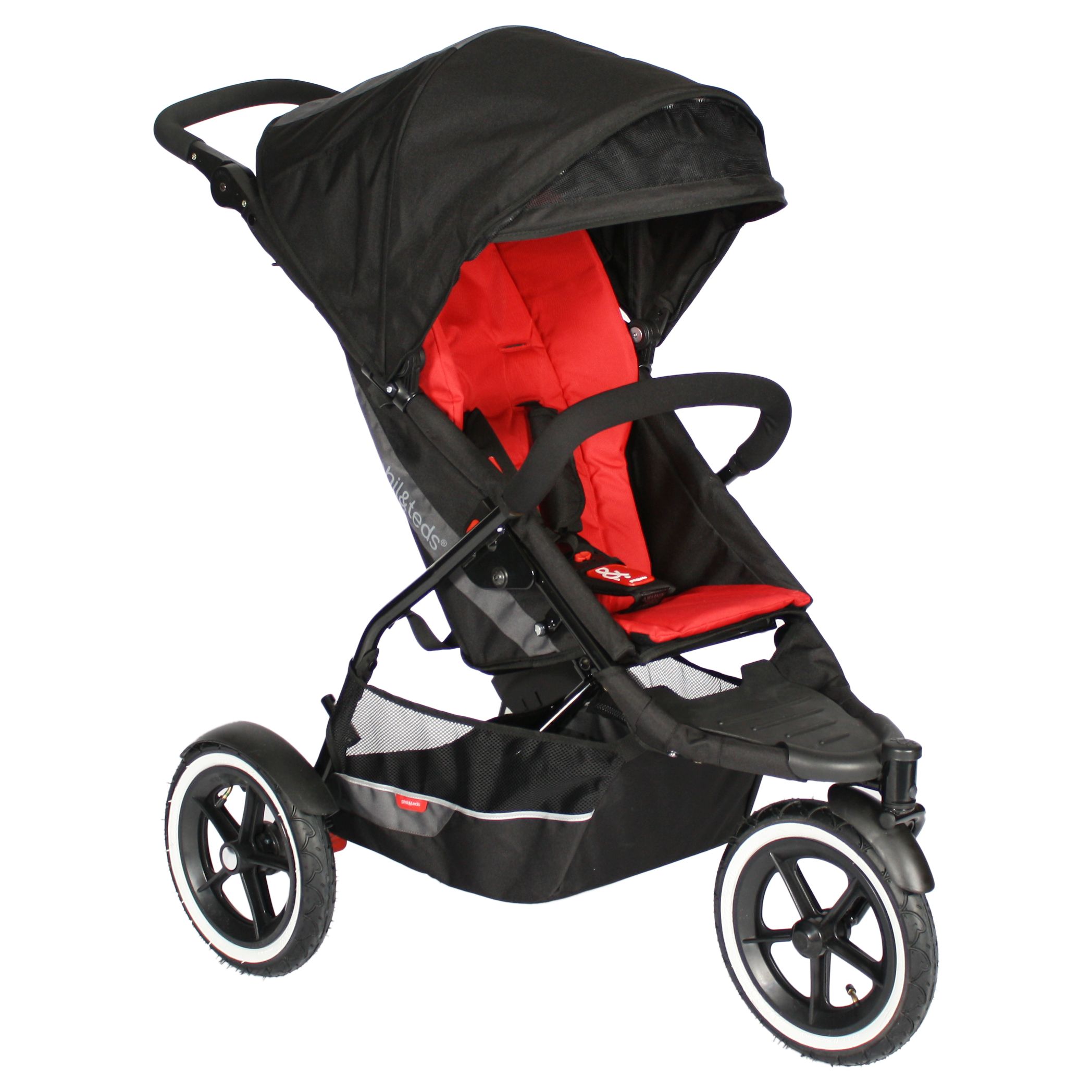 Phil & Teds Explorer 3 Wheel Pushchair, Red at John Lewis