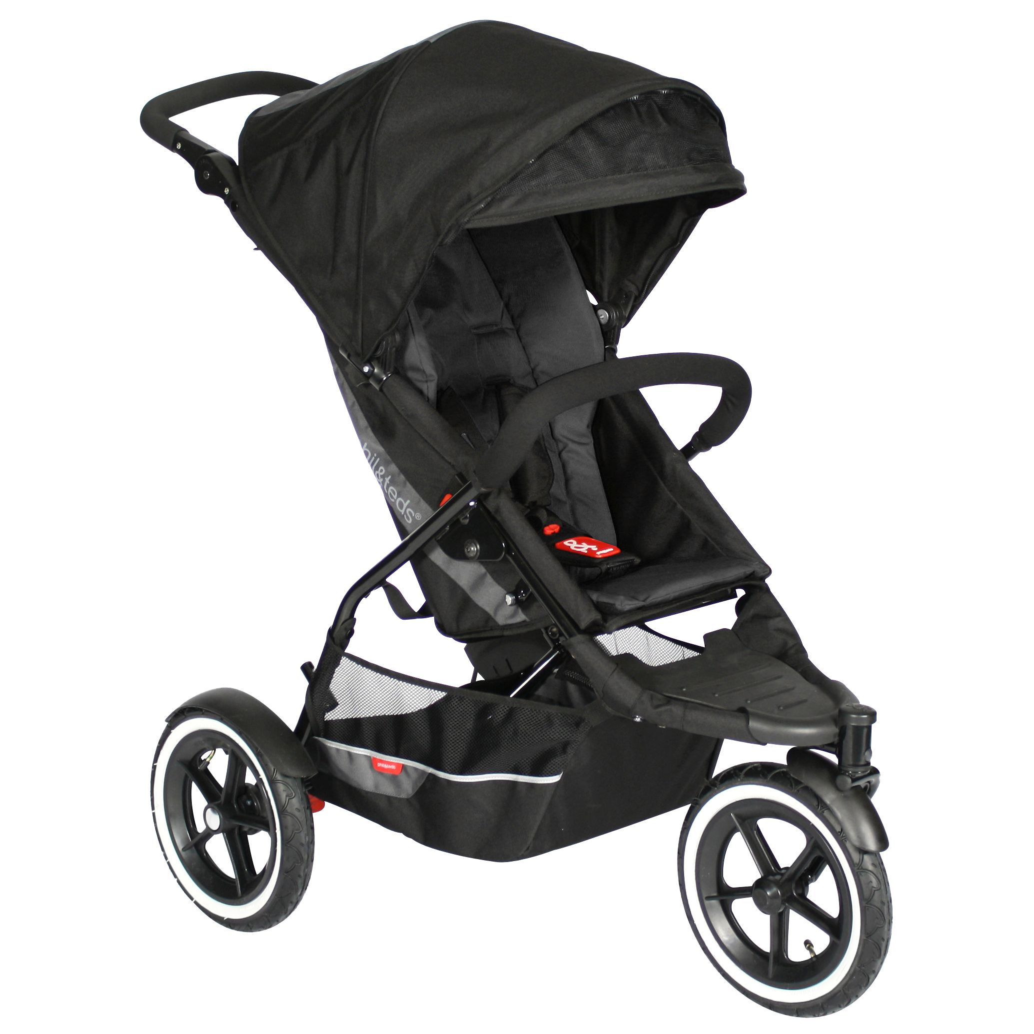 Phil & Teds Explorer 3 Wheel Pushchair, Black at John Lewis