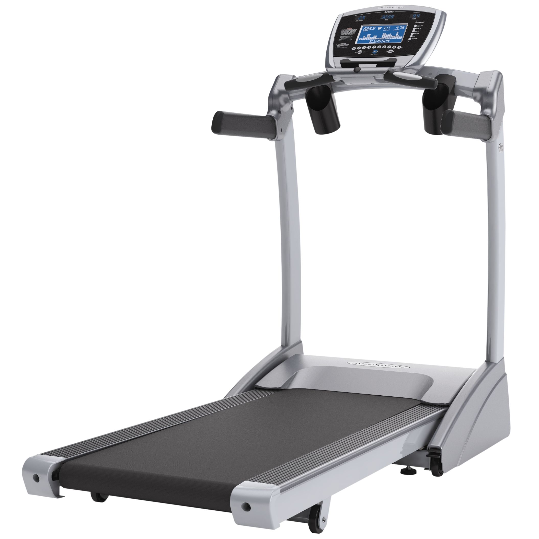 Vision Fitness T9550HRT Folding Treadmill with Deluxe Console at JohnLewis