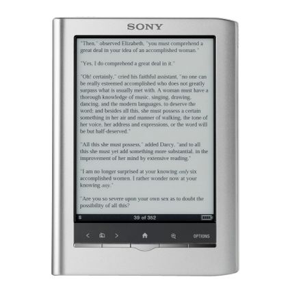 Sony PRS350S eBook Reader Pocket Edition, Silver at John Lewis