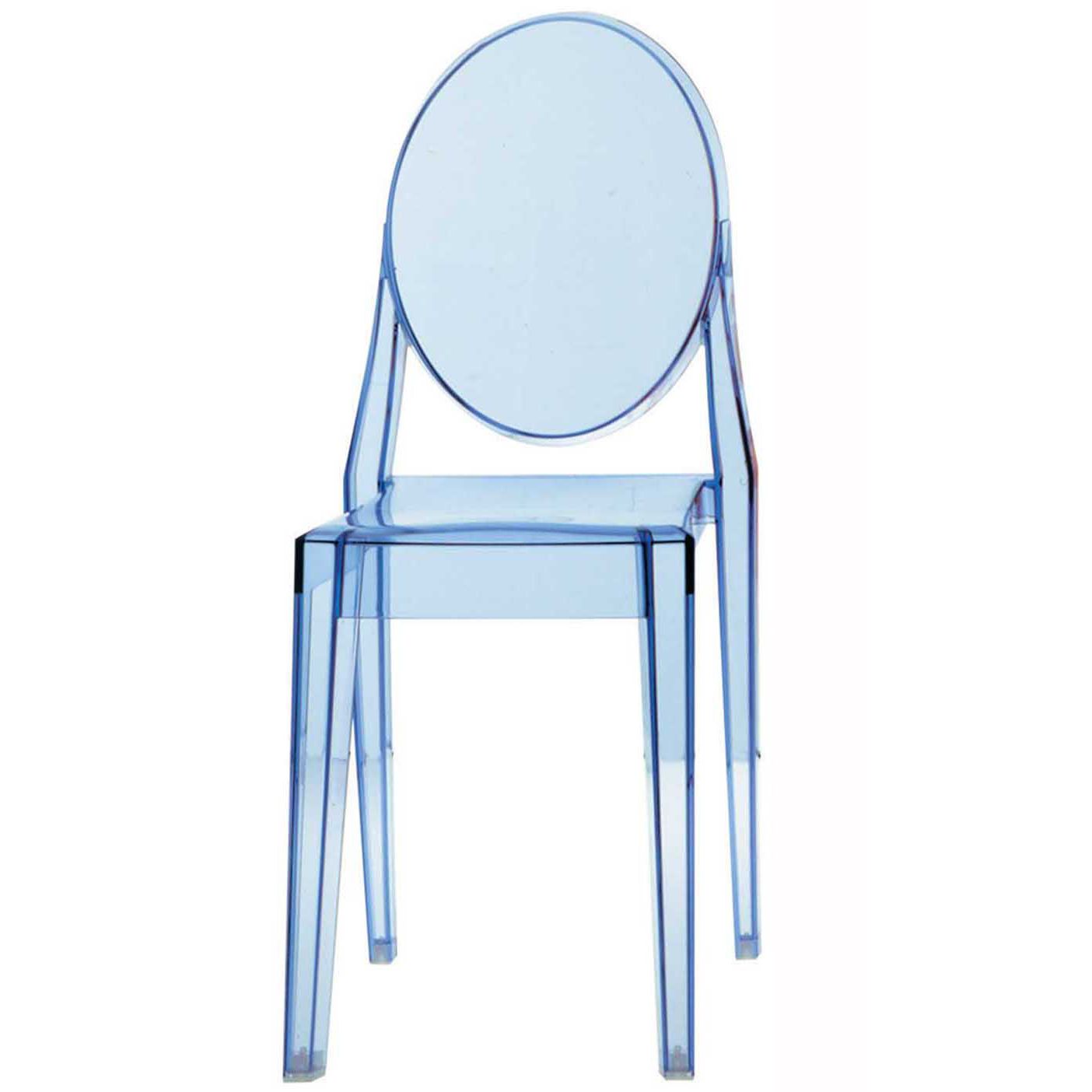 Philippe Starck for Kartell Victoria Ghost Chair, Light Blue, Pair at John Lewis