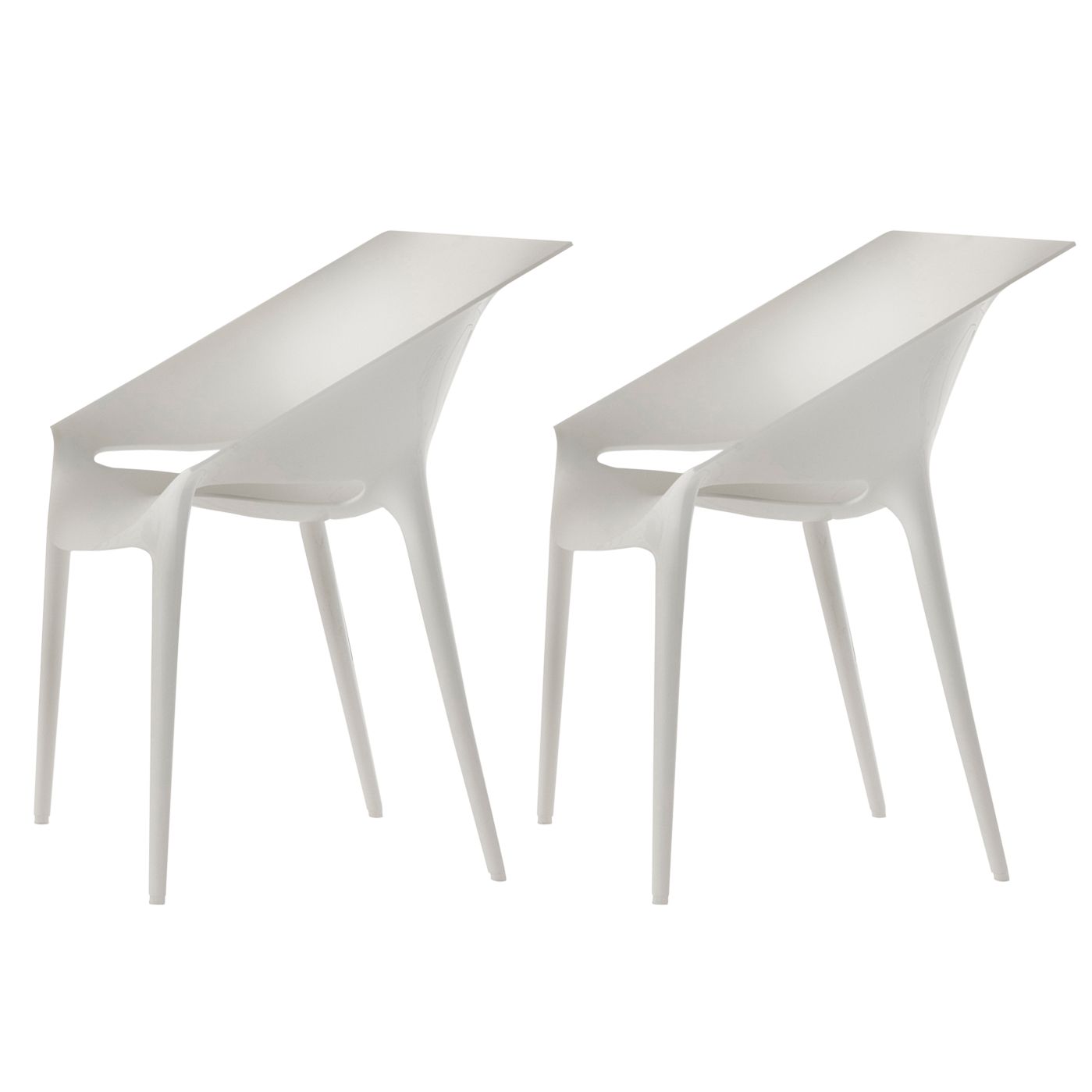 Philippe Starck for Kartell Dr.Yes Chair, White, Pair at John Lewis