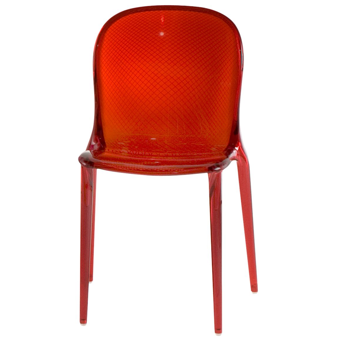 Patrick Jouin for Kartell Thalya Chair, Red, Pair at JohnLewis