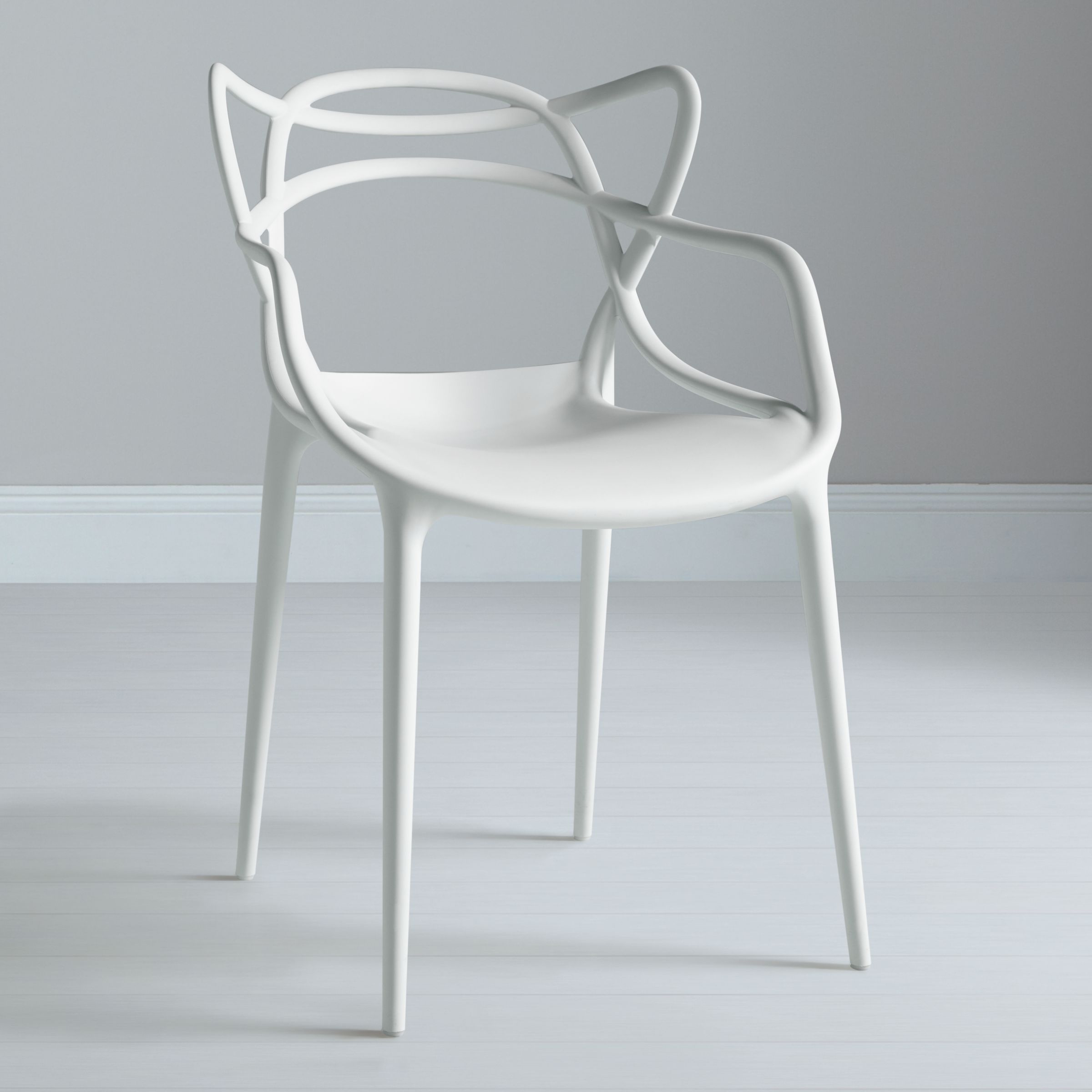 Philippe Starck for Kartell Masters Chair, White, Pair at John Lewis