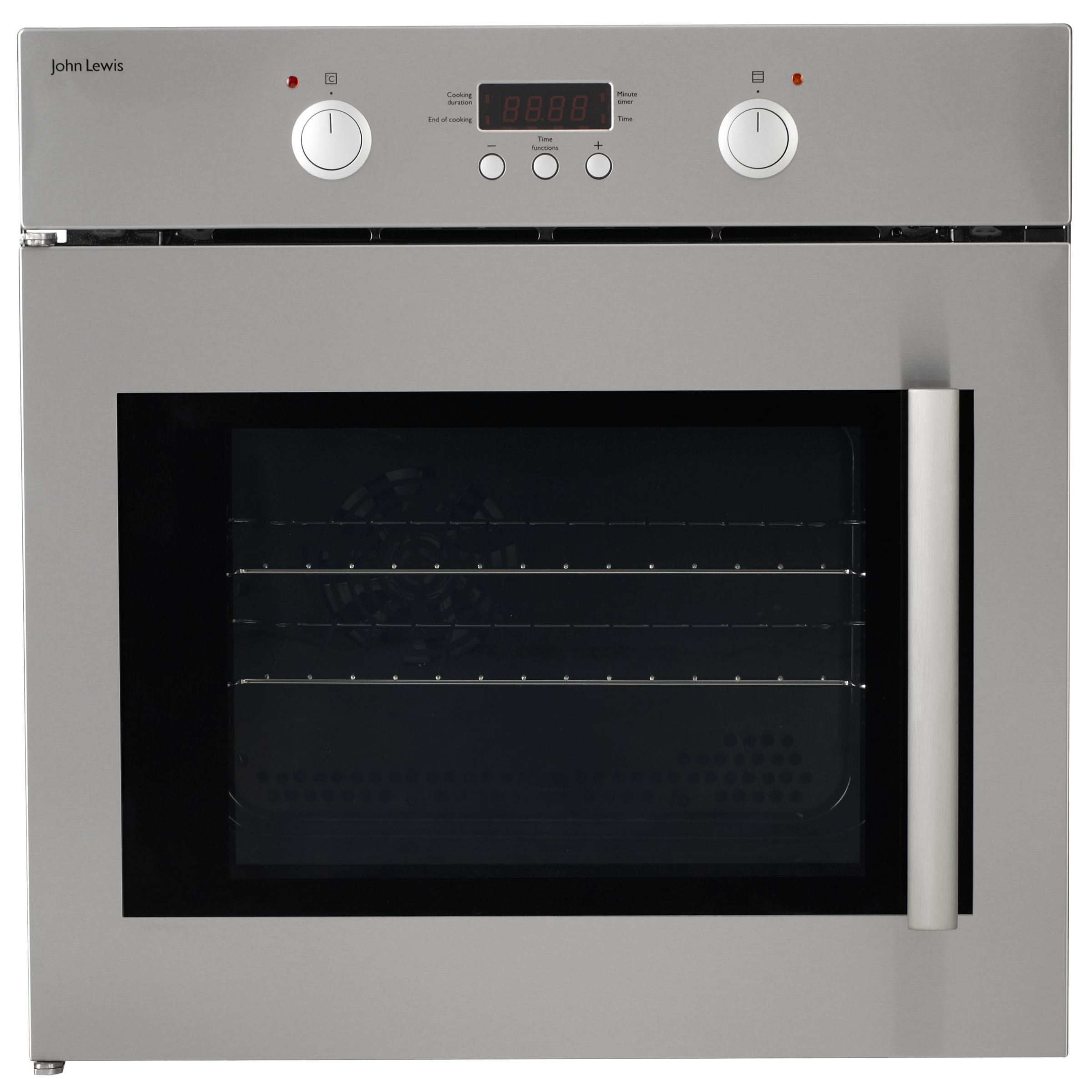 John Lewis JLBIOS663 Single Electric Oven, Stainless Steel at John Lewis