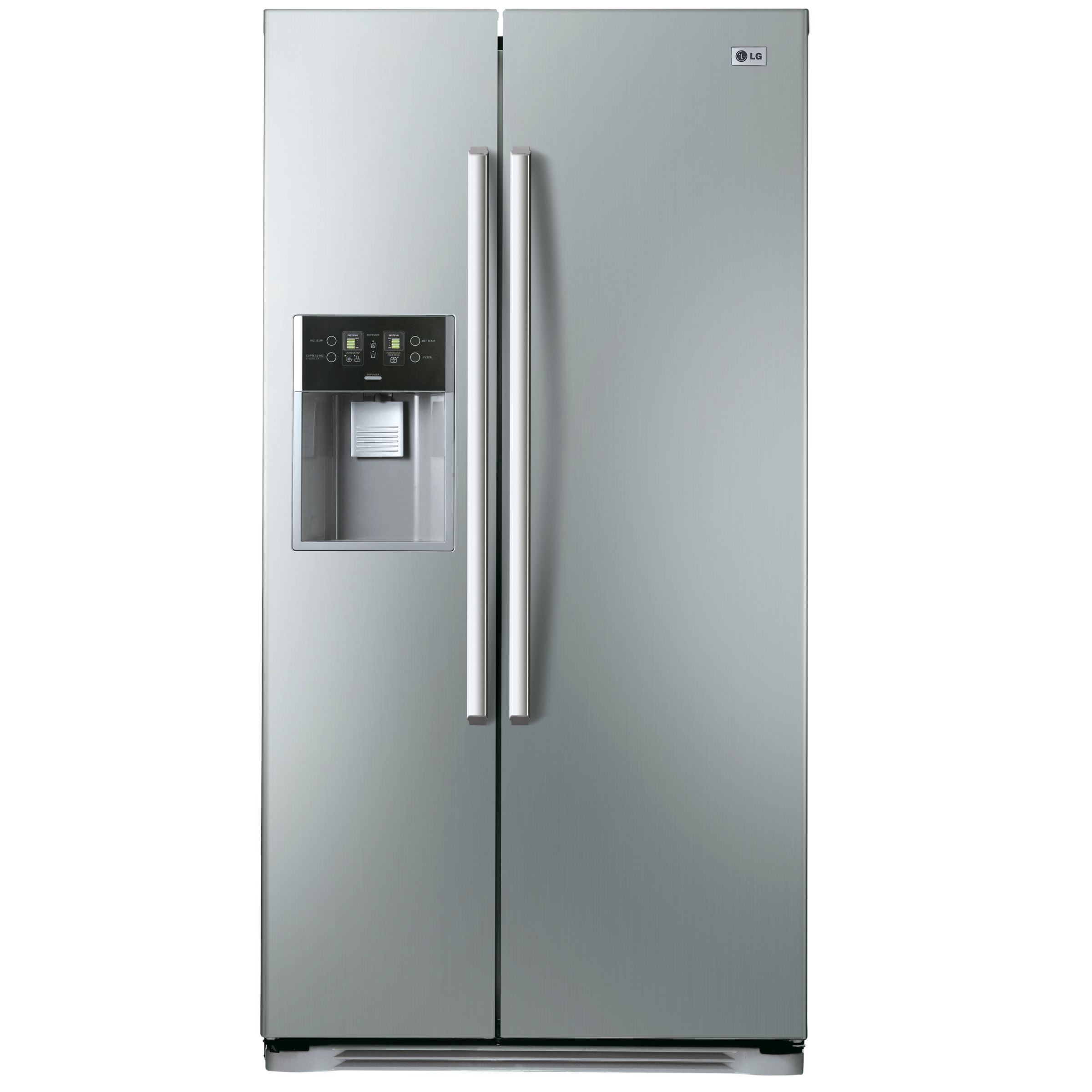 LG GWL207FSQA American Style Fridge Freezer, Brushed Steel at John Lewis