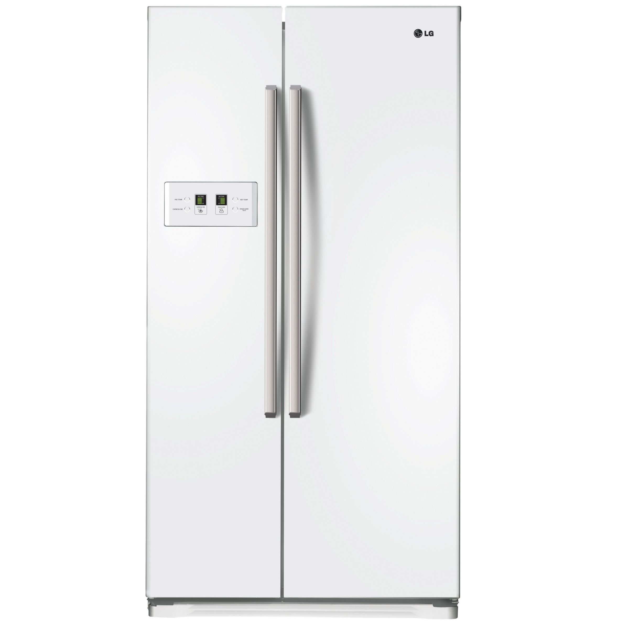 LG GWB207FVQA American Style Fridge Freezer, Glossy White at JohnLewis