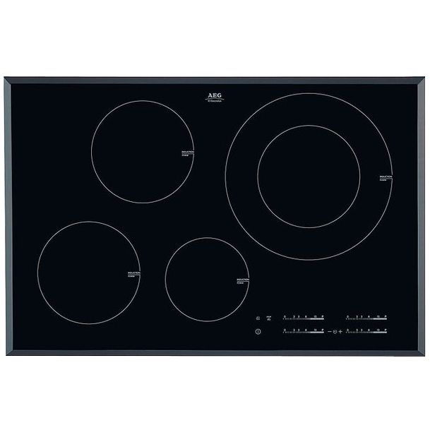 AEG HK854220FB Ceramic Induction Hob, Black at John Lewis