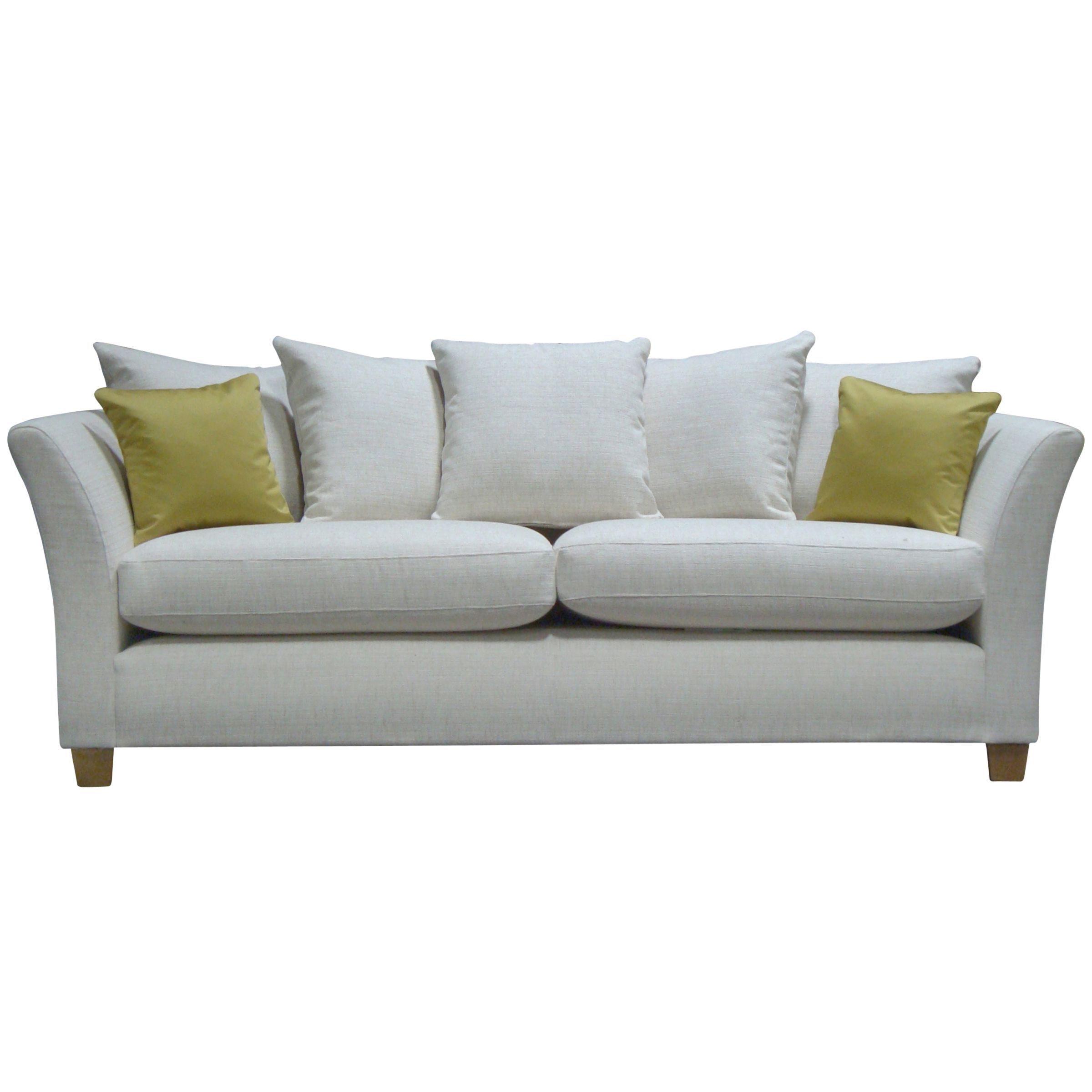 John Lewis Options Scatter Back Flared Arm Grand Sofa, Model 23, Linley Linen at JohnLewis