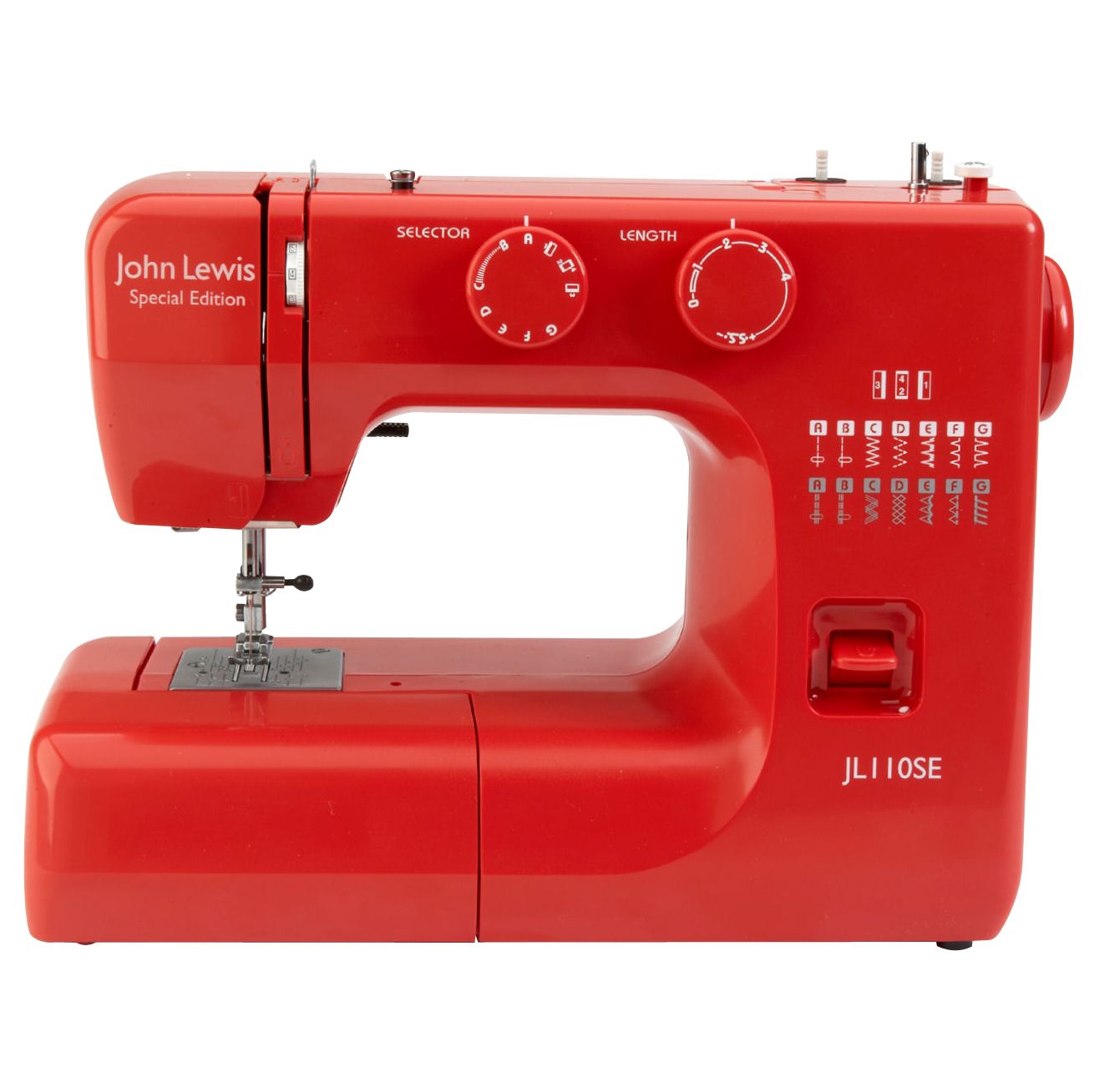 John Lewis JL110 Sewing Machine, White JL110