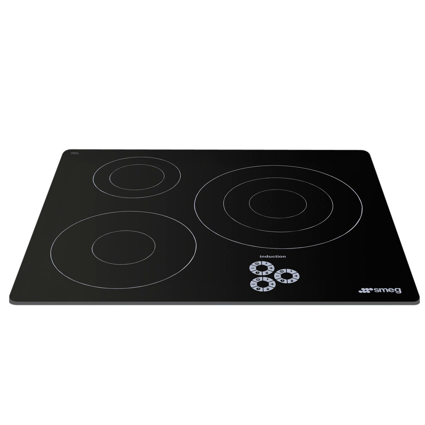 Smeg SI633D Marc Newson Ceramic Induction Hob, Grafica Grigia at John Lewis