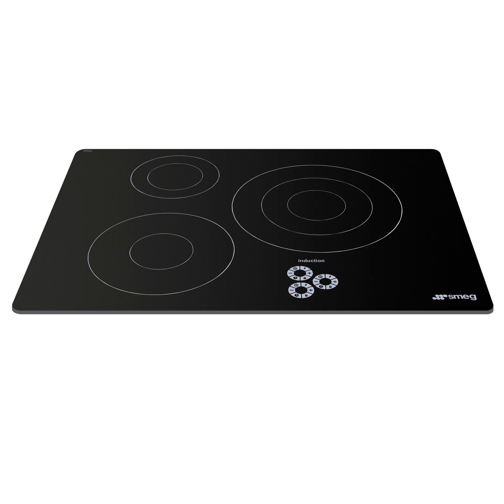 Smeg SI733D Marc Newson Ceramic Induction Hob, Grafica Grigia at John Lewis