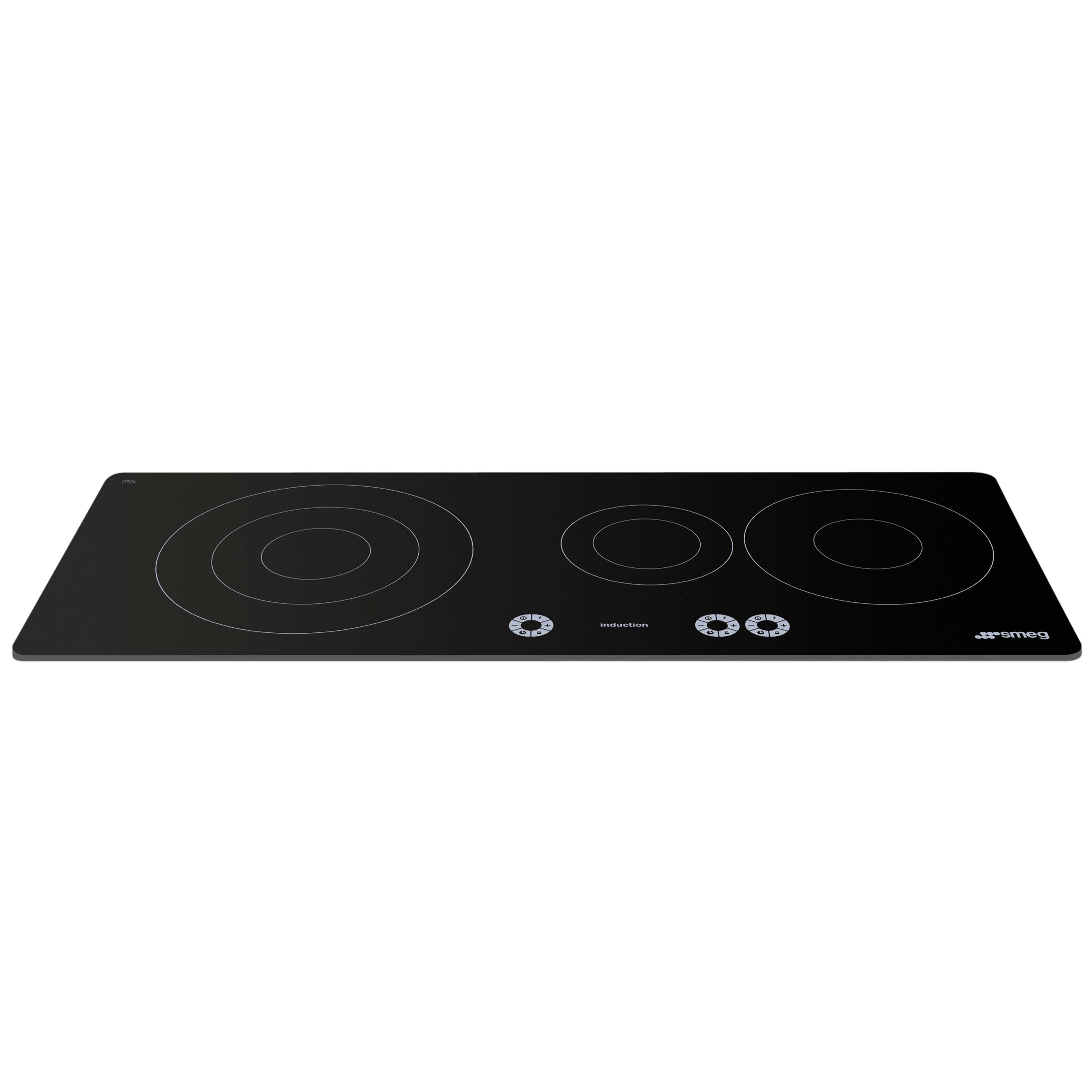 Smeg SI933D Marc Newson Ceramic Induction Hob, Grafica Grigia at John Lewis