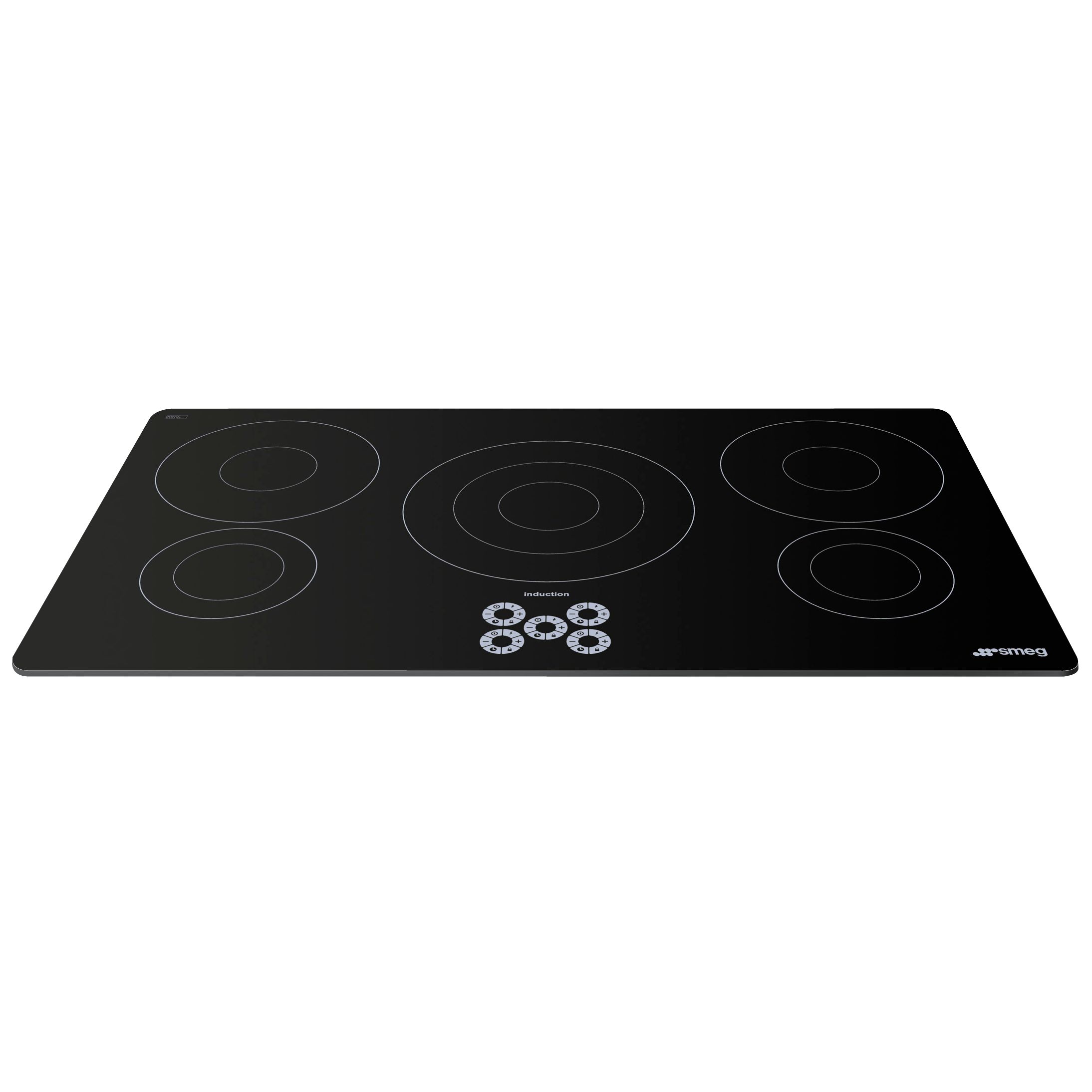 Smeg SI955D Marc Newson Ceramic Induction Hob, Grafica Grigia at John Lewis