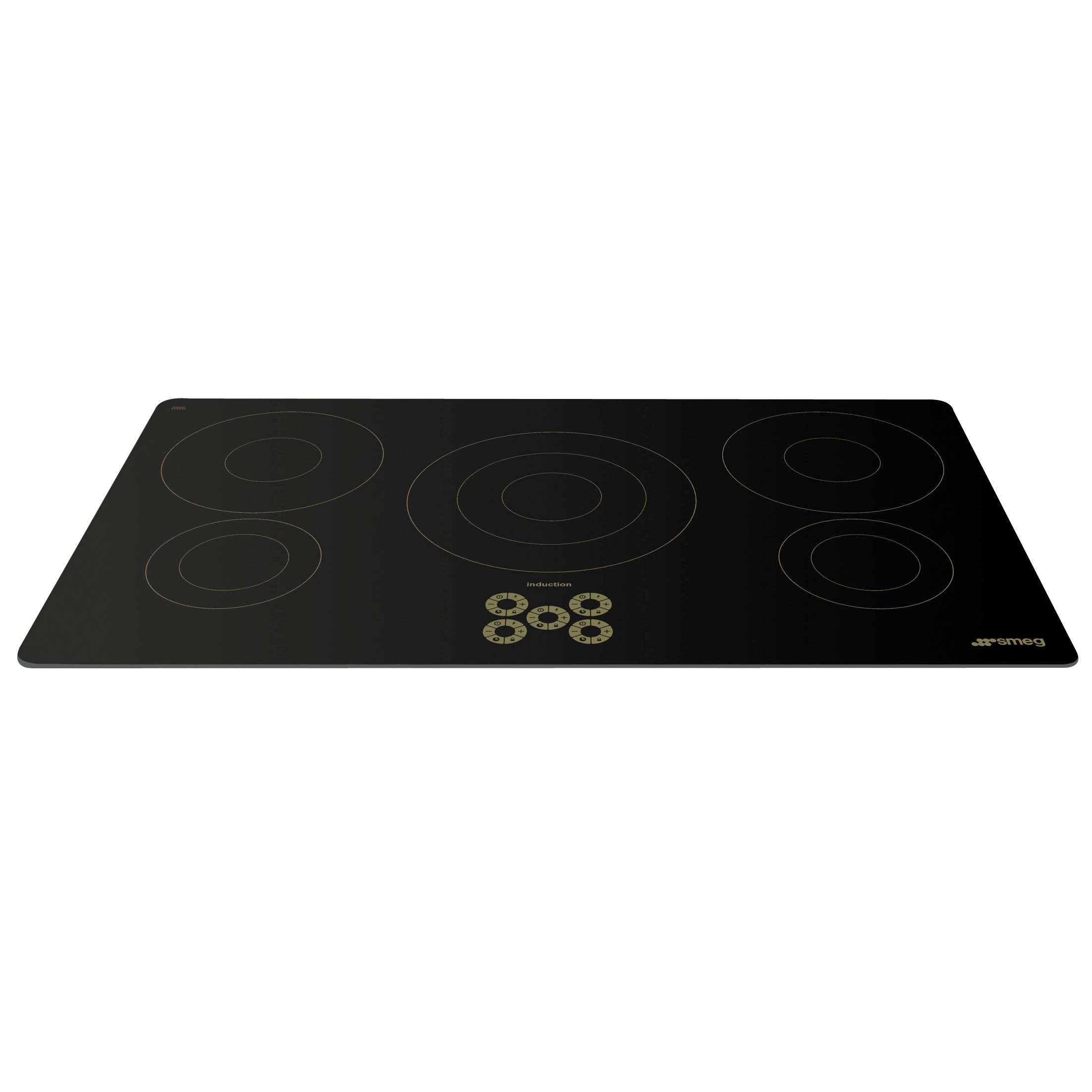 Smeg SI955DO Marc Newson Ceramic Induction Hob, Grafica Oro at John Lewis