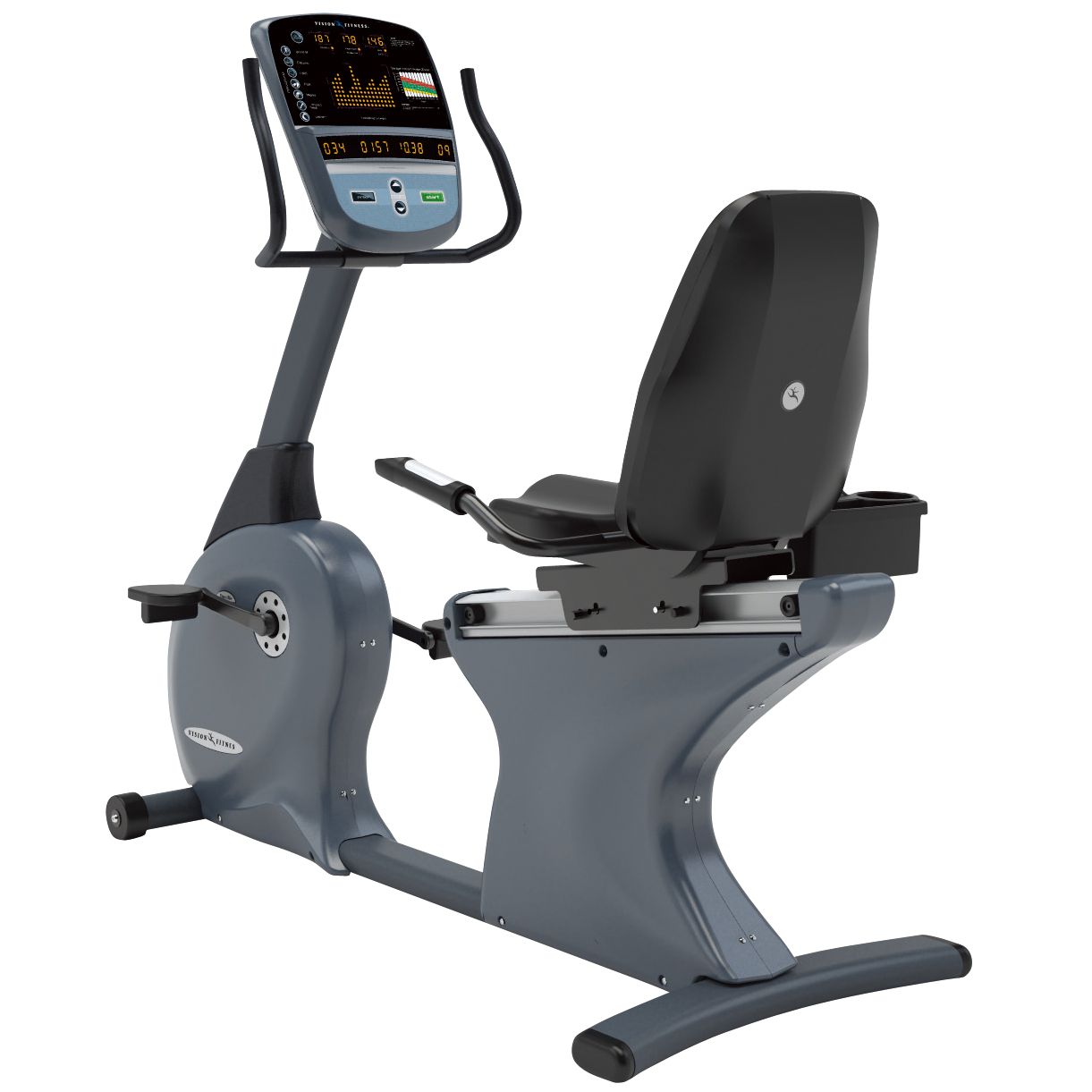 Vision Fitness R70 HRT Recumbent Exercise Bike at John Lewis