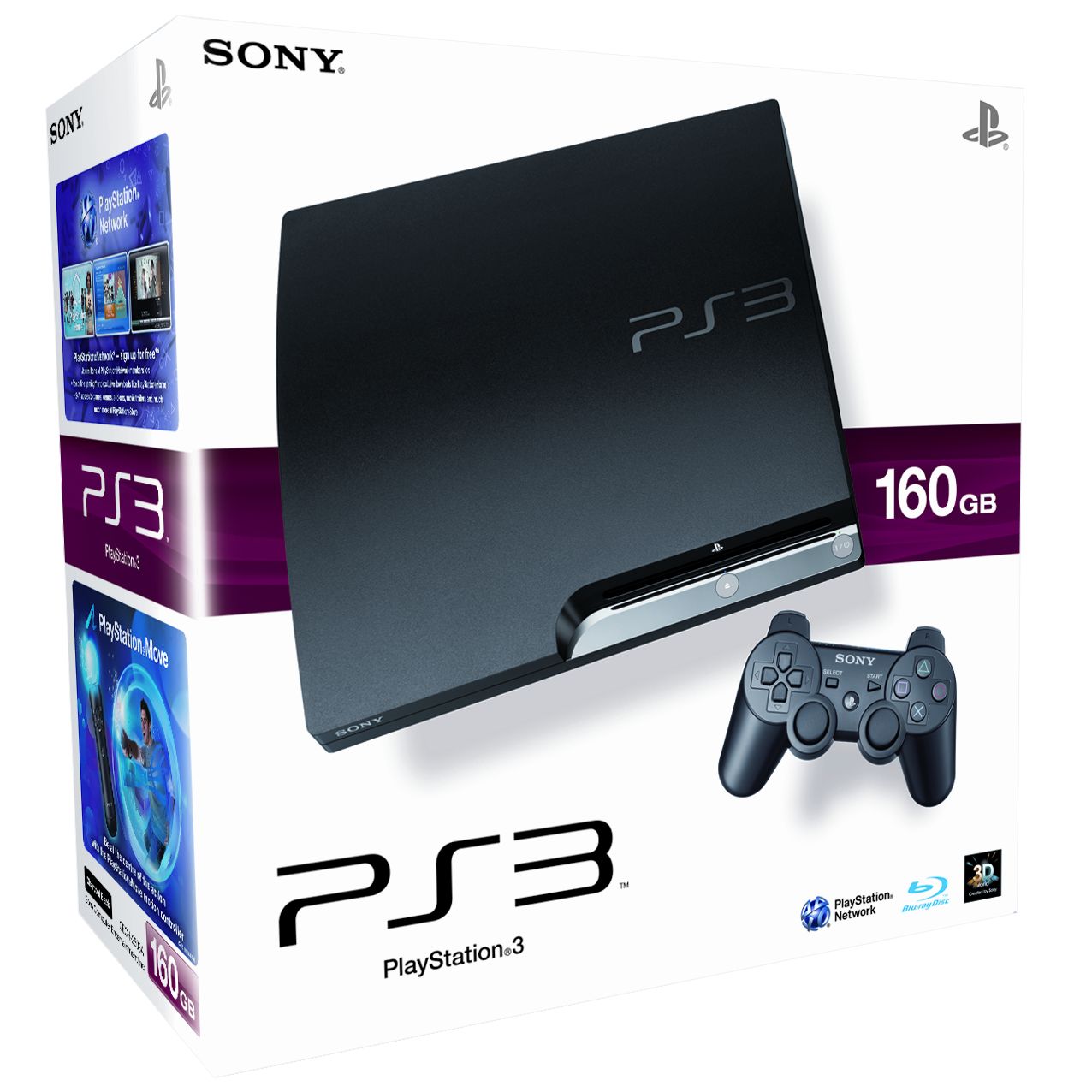 Sony PlayStation 3 Slim Console, 160GB Version at John Lewis