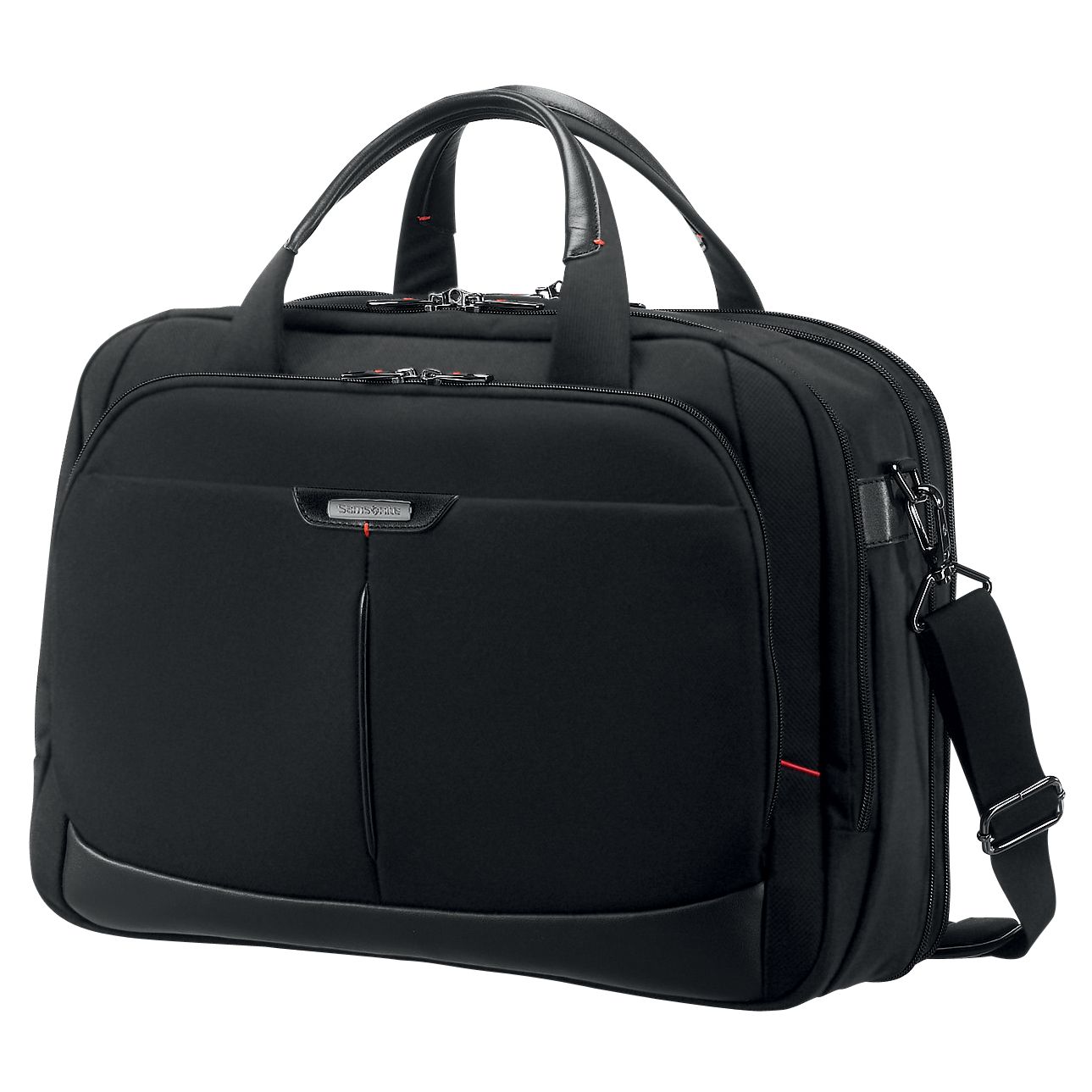 Samsonite Pro-DLX³ Laptop Briefcase, Black at John Lewis