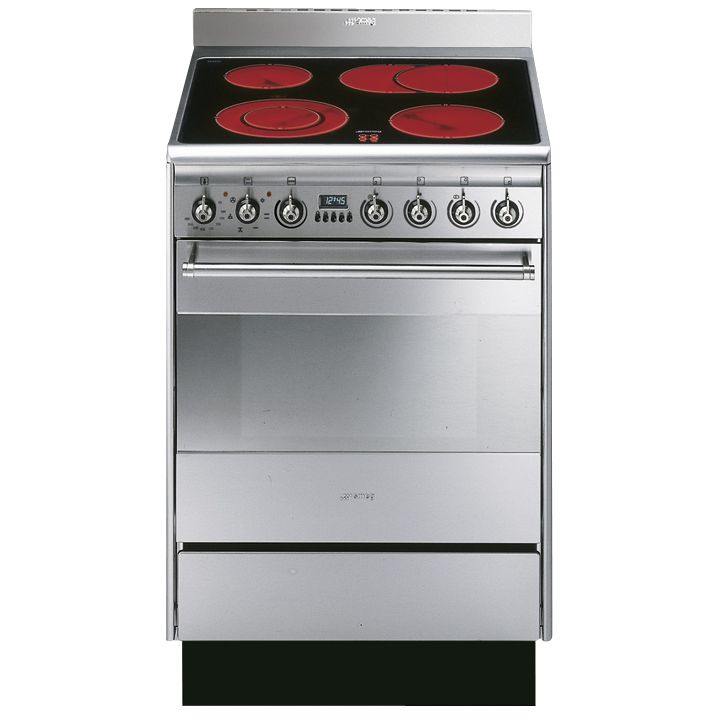 Smeg SUK61CMX5, Electric Cooker, Stainless Steel at John Lewis