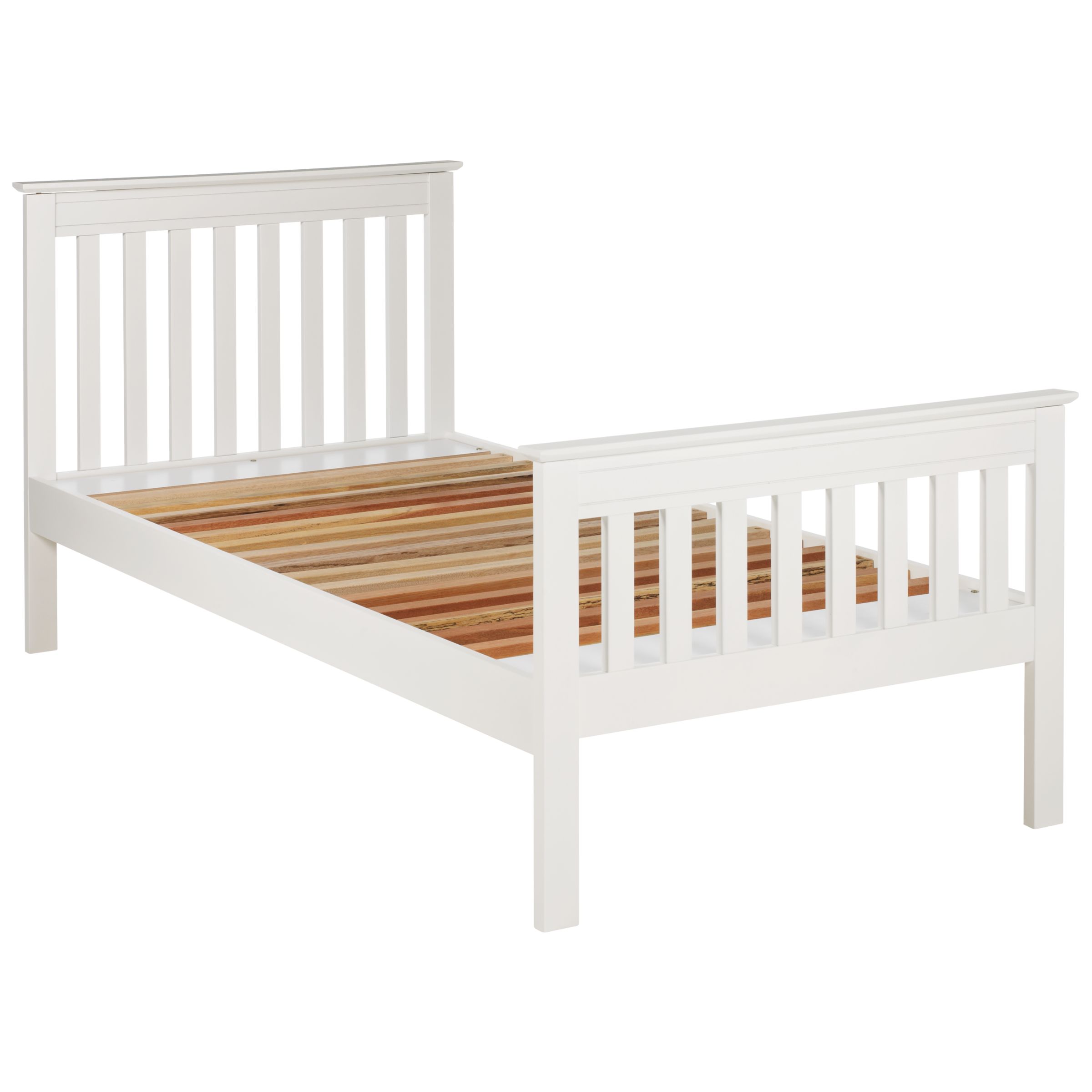 John Lewis Aylesbury Bedstead, White, Single