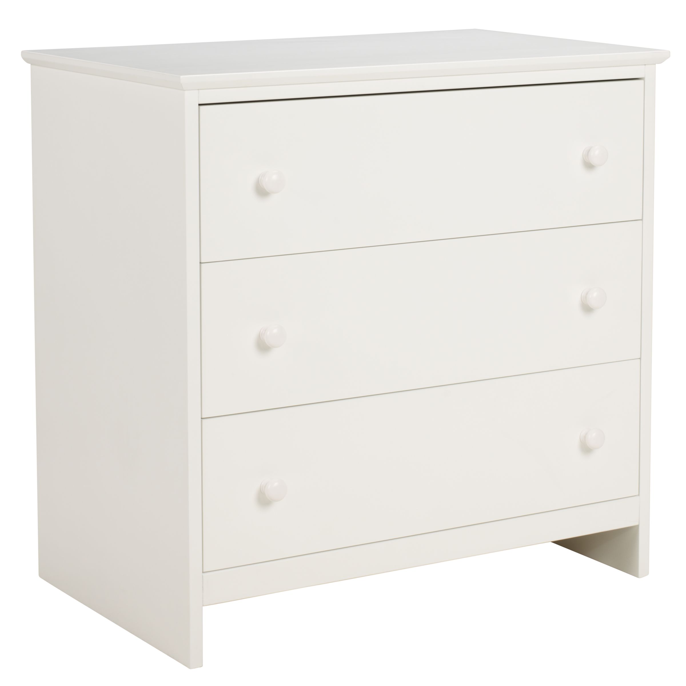 John Lewis Aylesbury 3 Drawer Chest, White