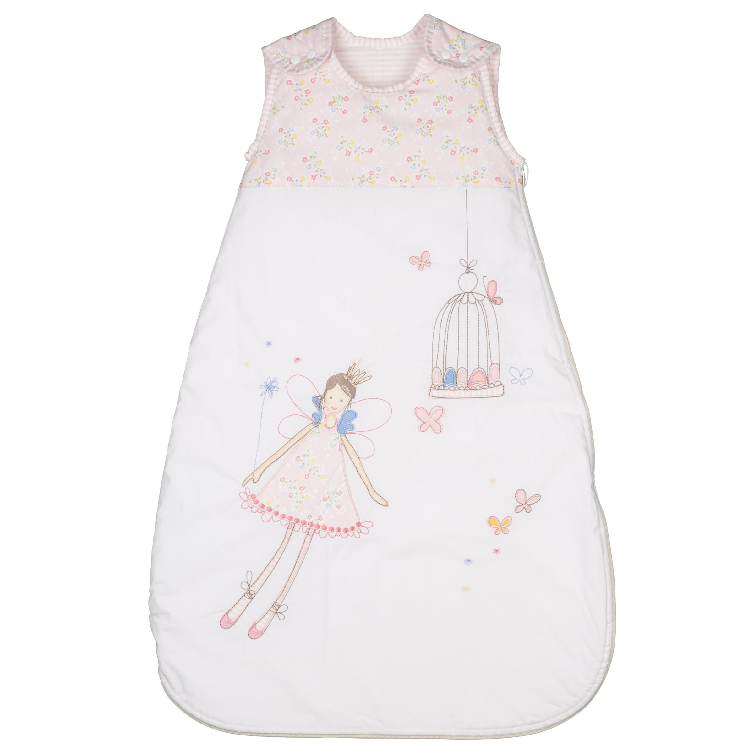 John Lewis Baby Fairy Print Sleeping Bag, 1 Tog,