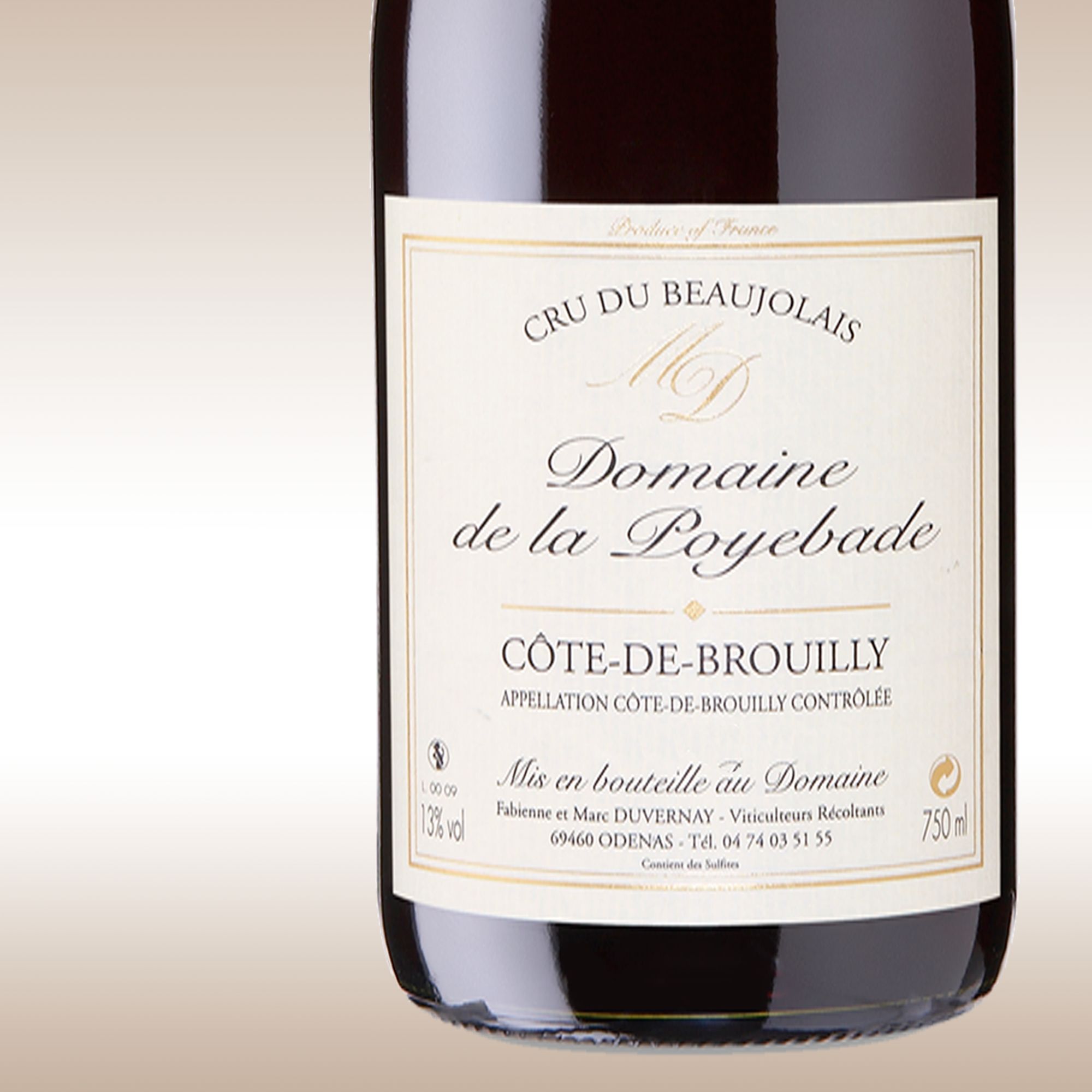 Domaine de la Poyebade 2009 Côte de Brouilly, Beaujolais, France
