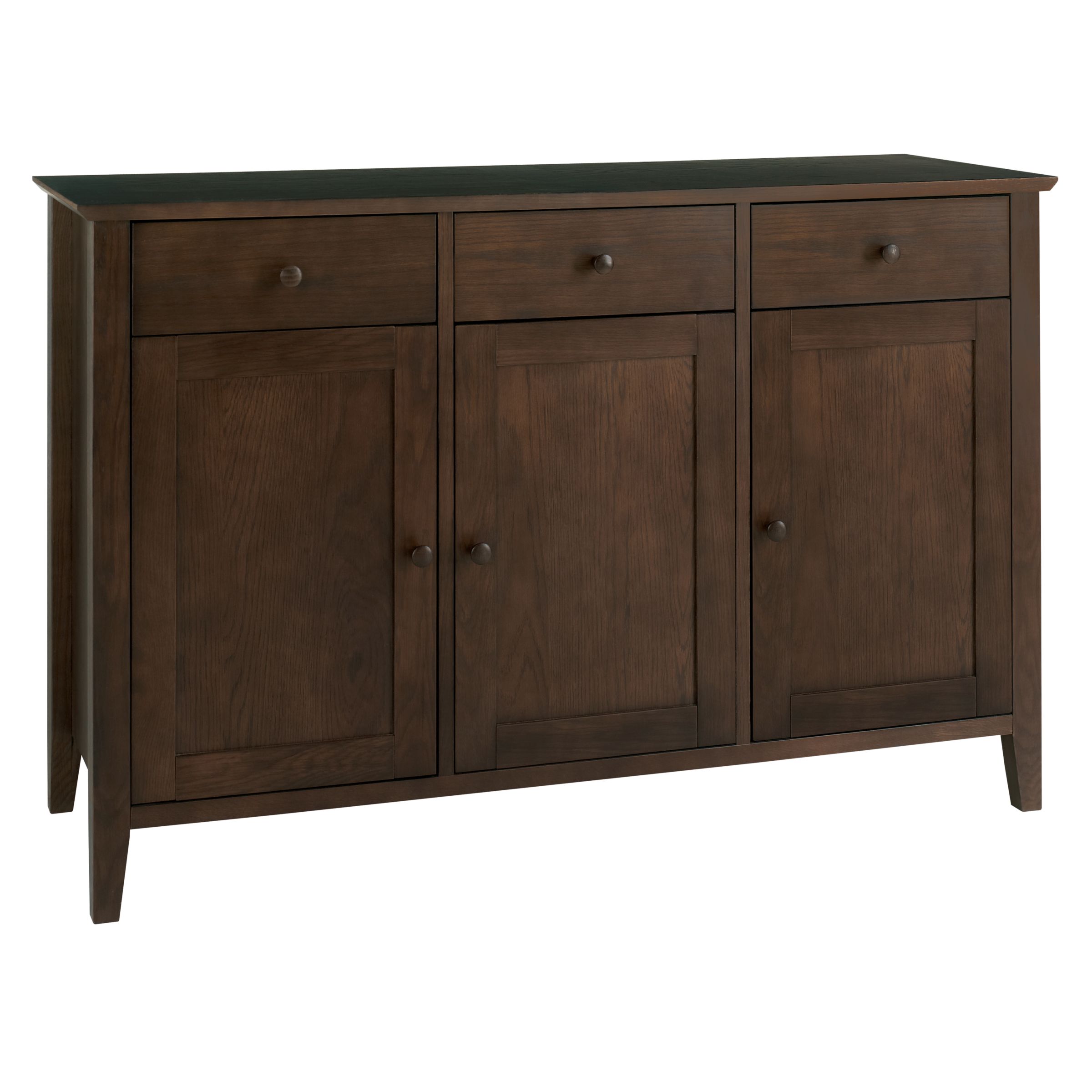 John Lewis Ellis 3 Door Sideboard, Walnut Finish