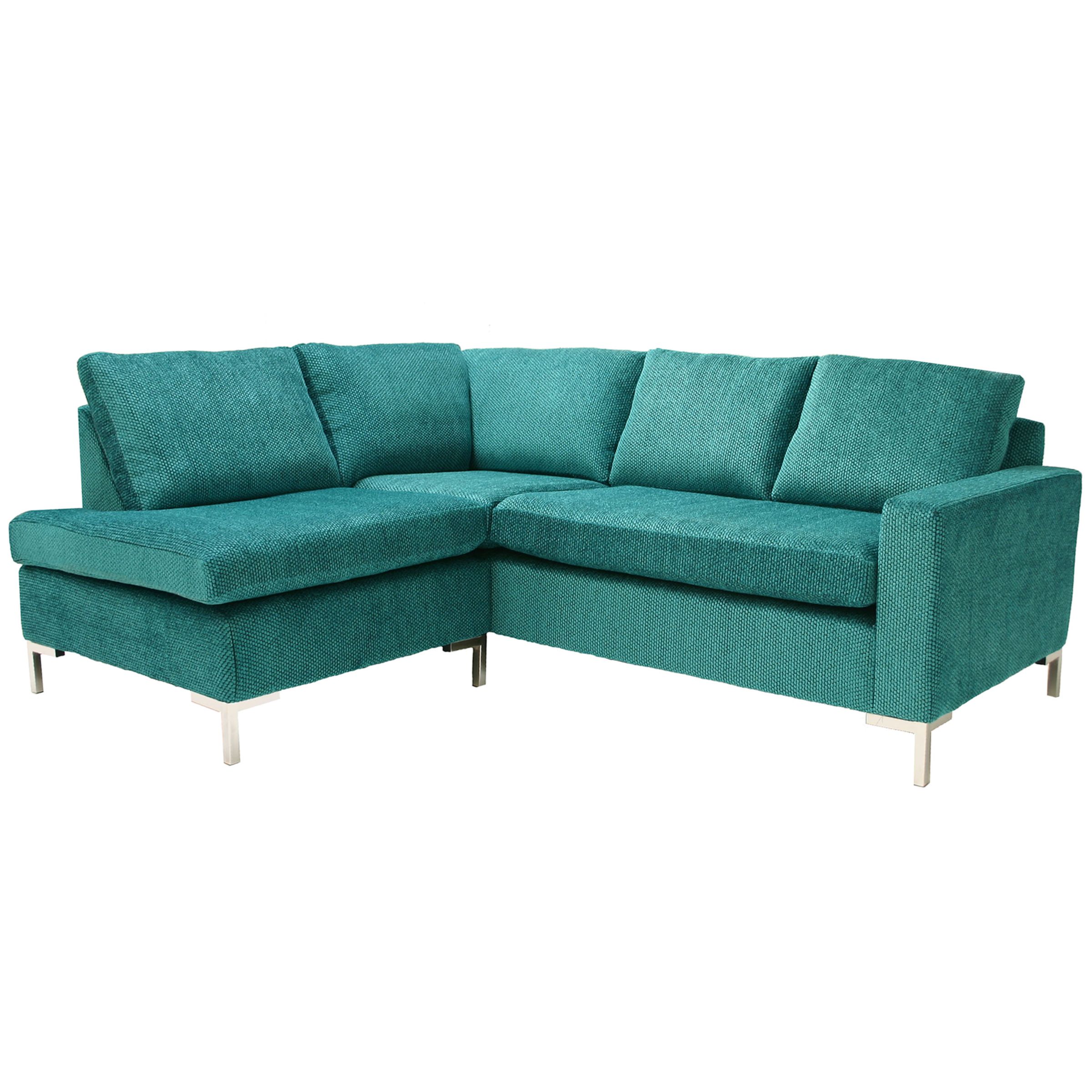 John Lewis Metro LHF Corner Sofa, Kingfisher at John Lewis