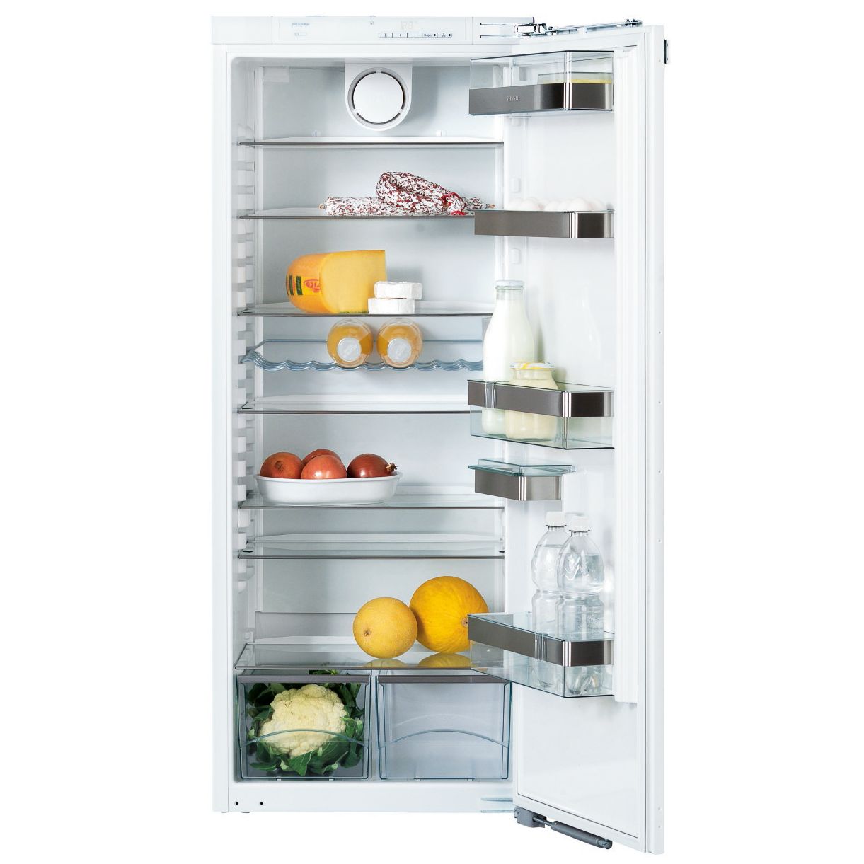 Miele K9552ID Tall Integrated Larder Fridge, White at John Lewis